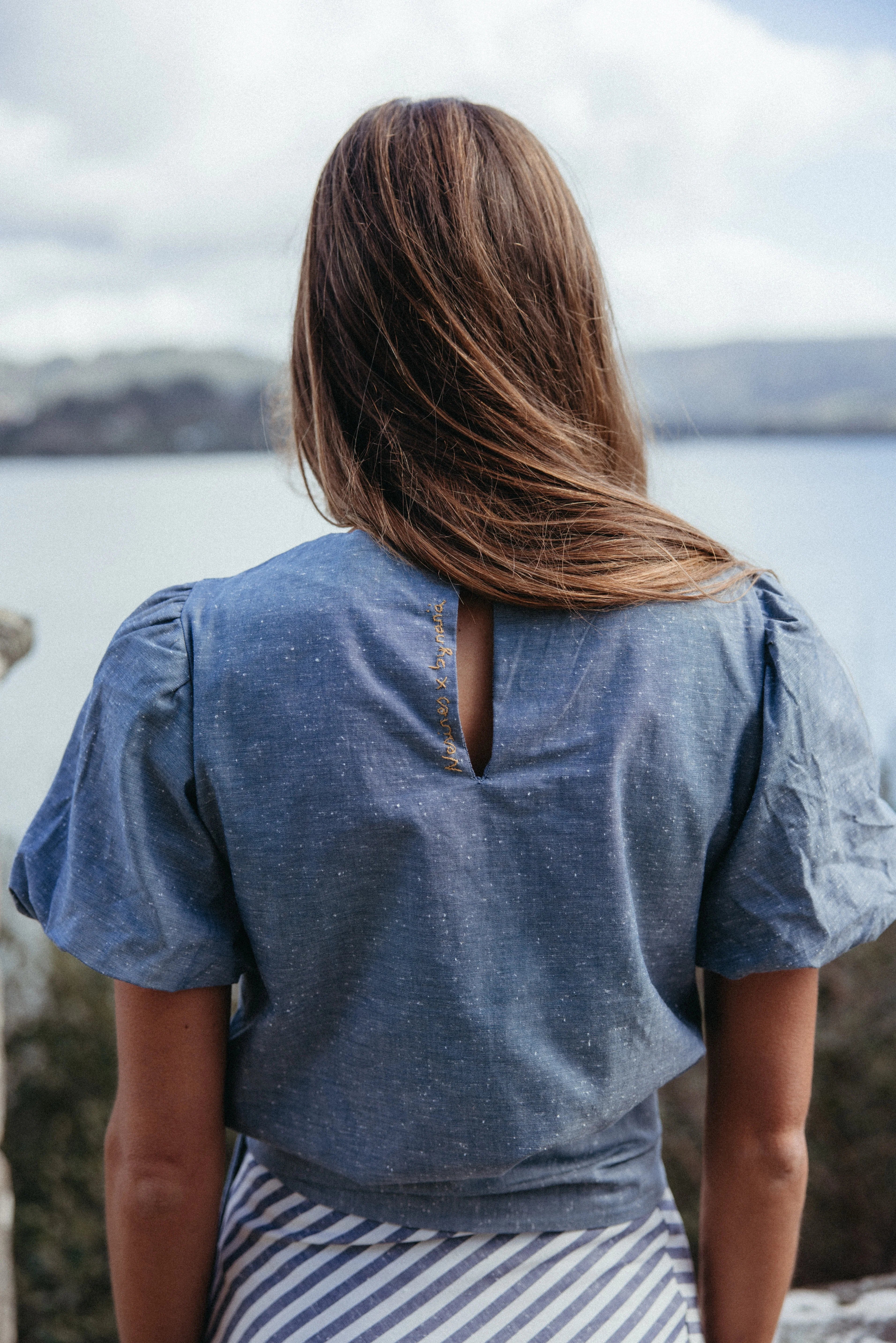 Blusa Bianca Azul