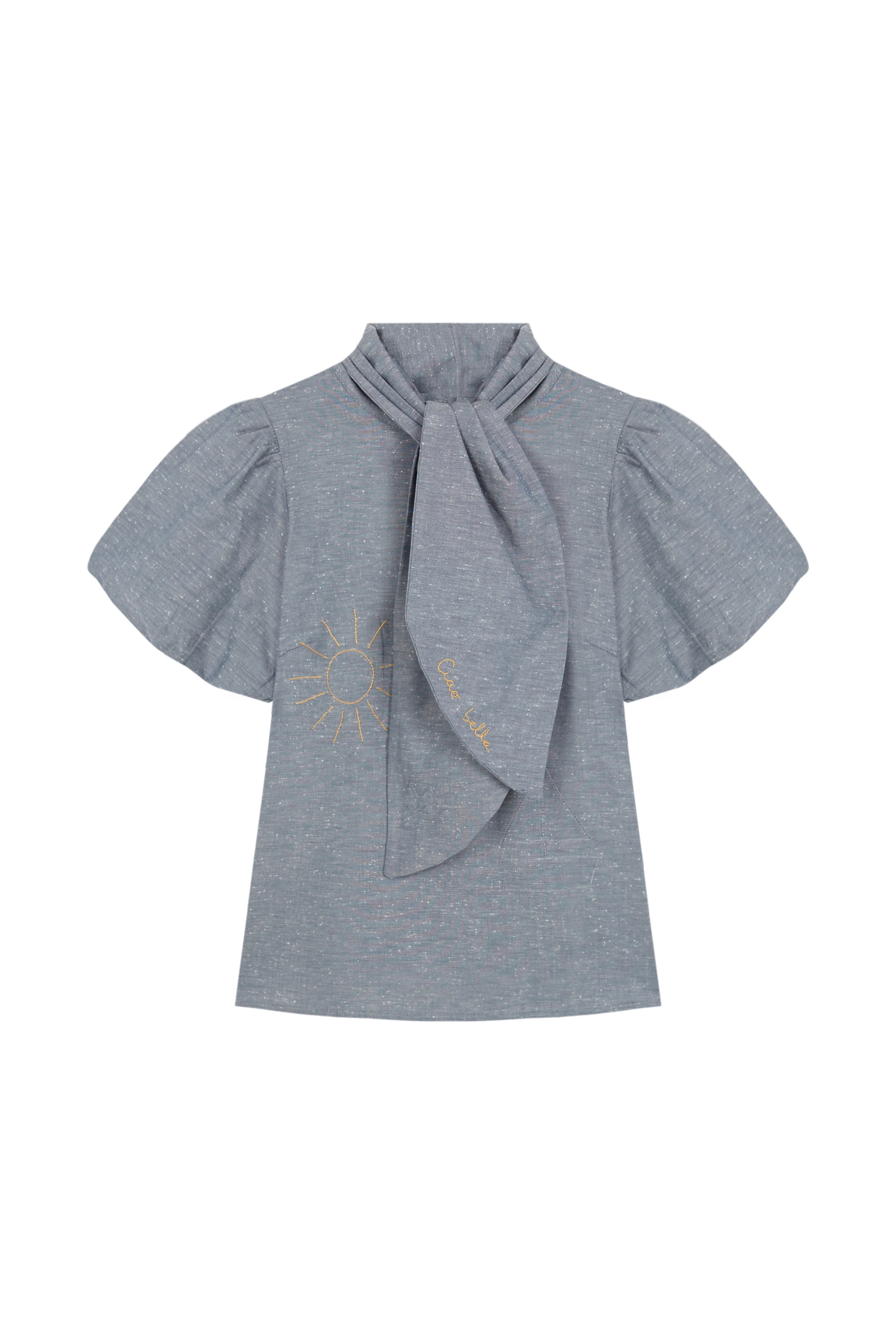 Blusa Bianca Azul