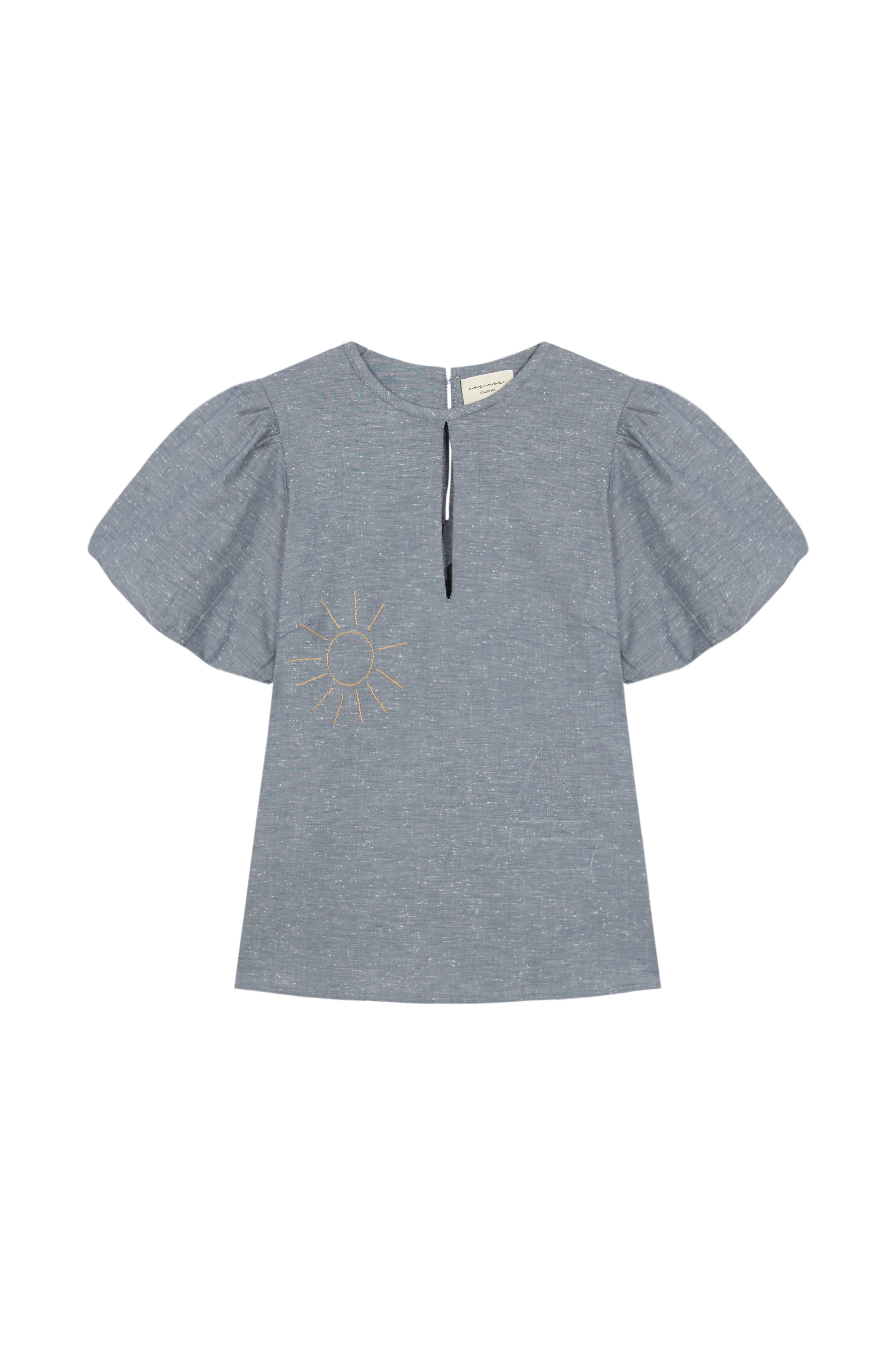 Blusa Bianca Azul