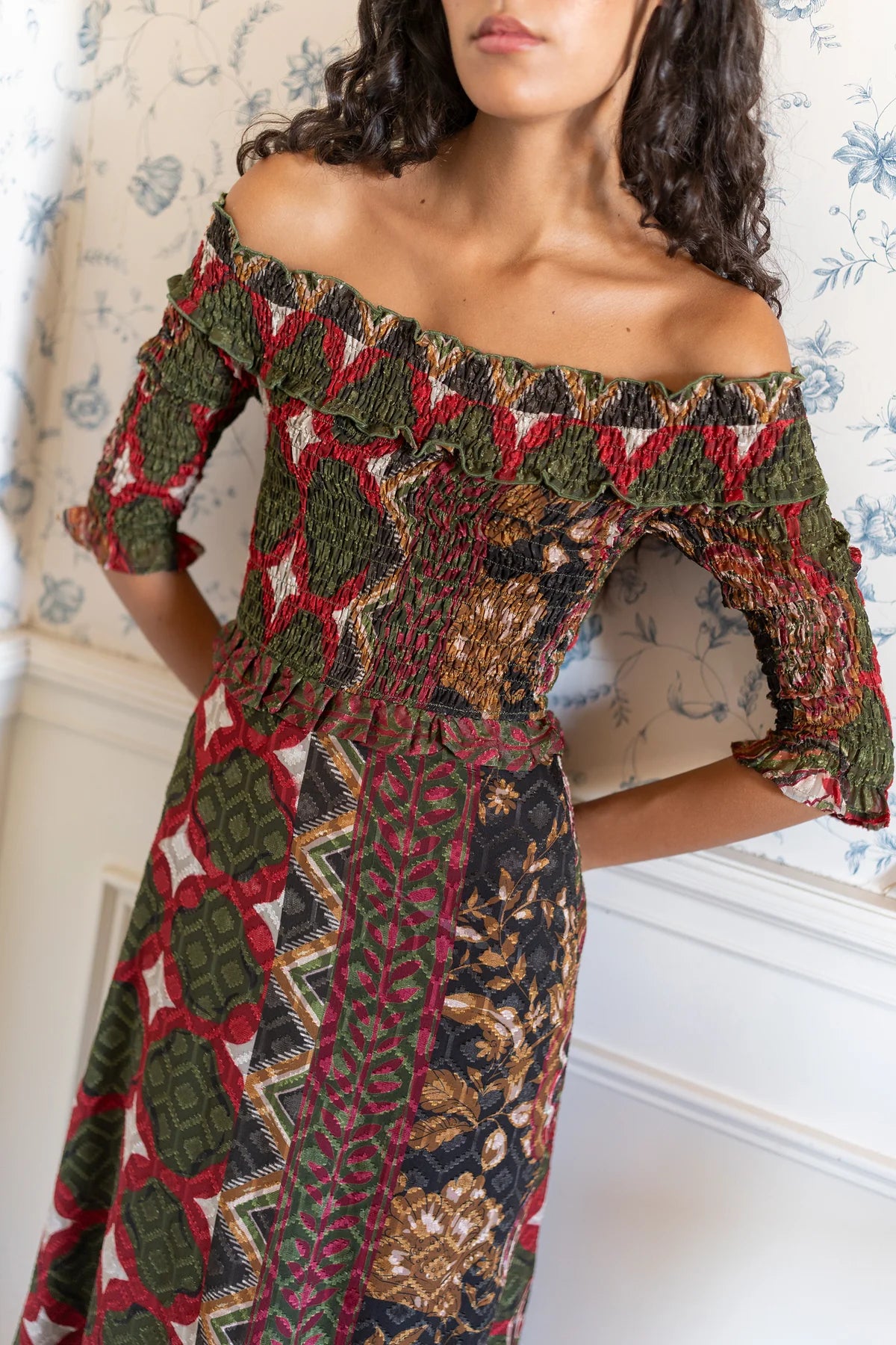 Vestido Bardot Boho