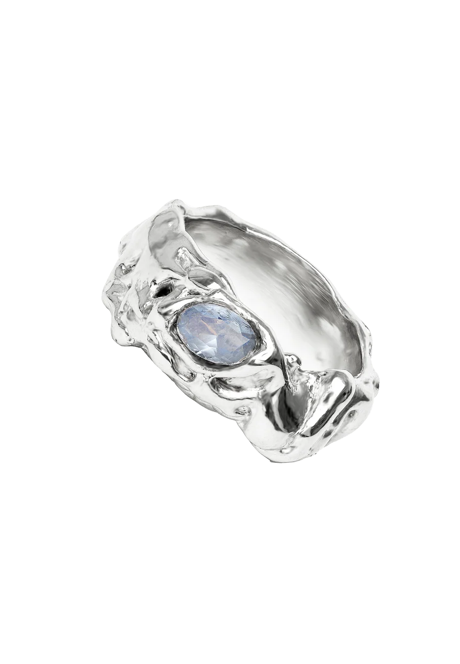 Anillo Judy Aguamarina Plata