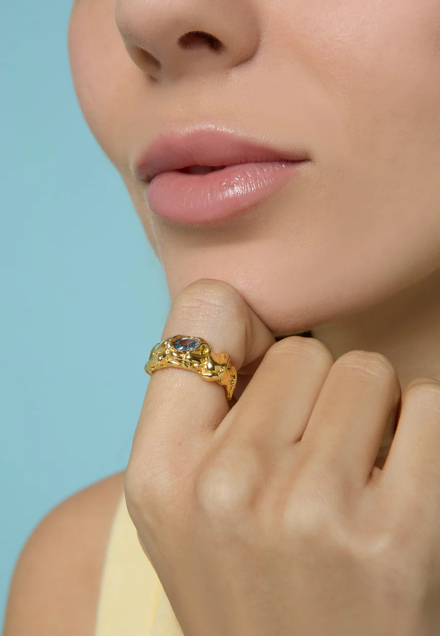 Anillo Judy Aguamarina