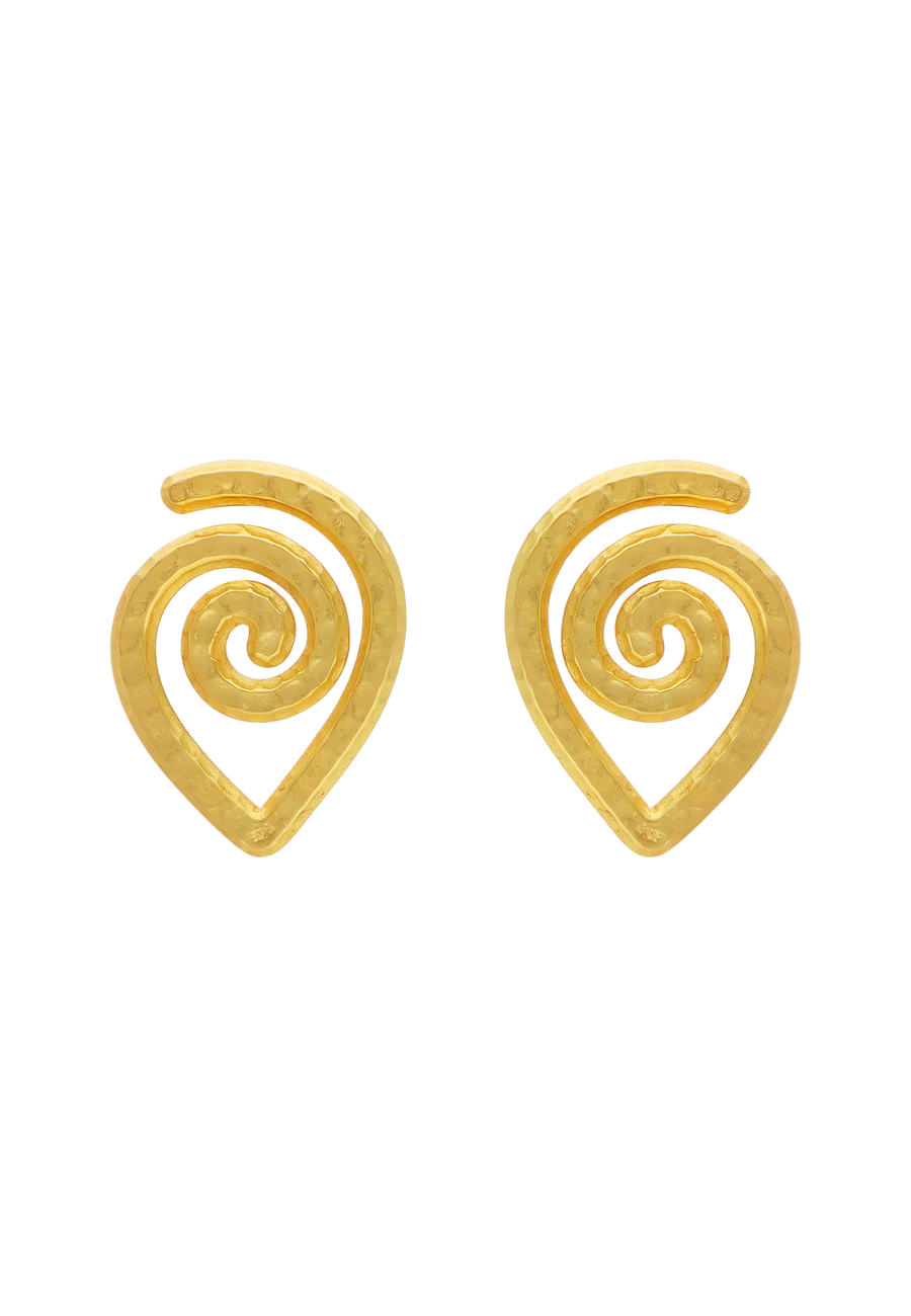 Pendientes Spiral Dorados