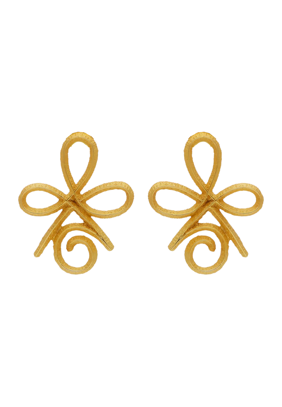 Pendientes Unconditional Love Dorado