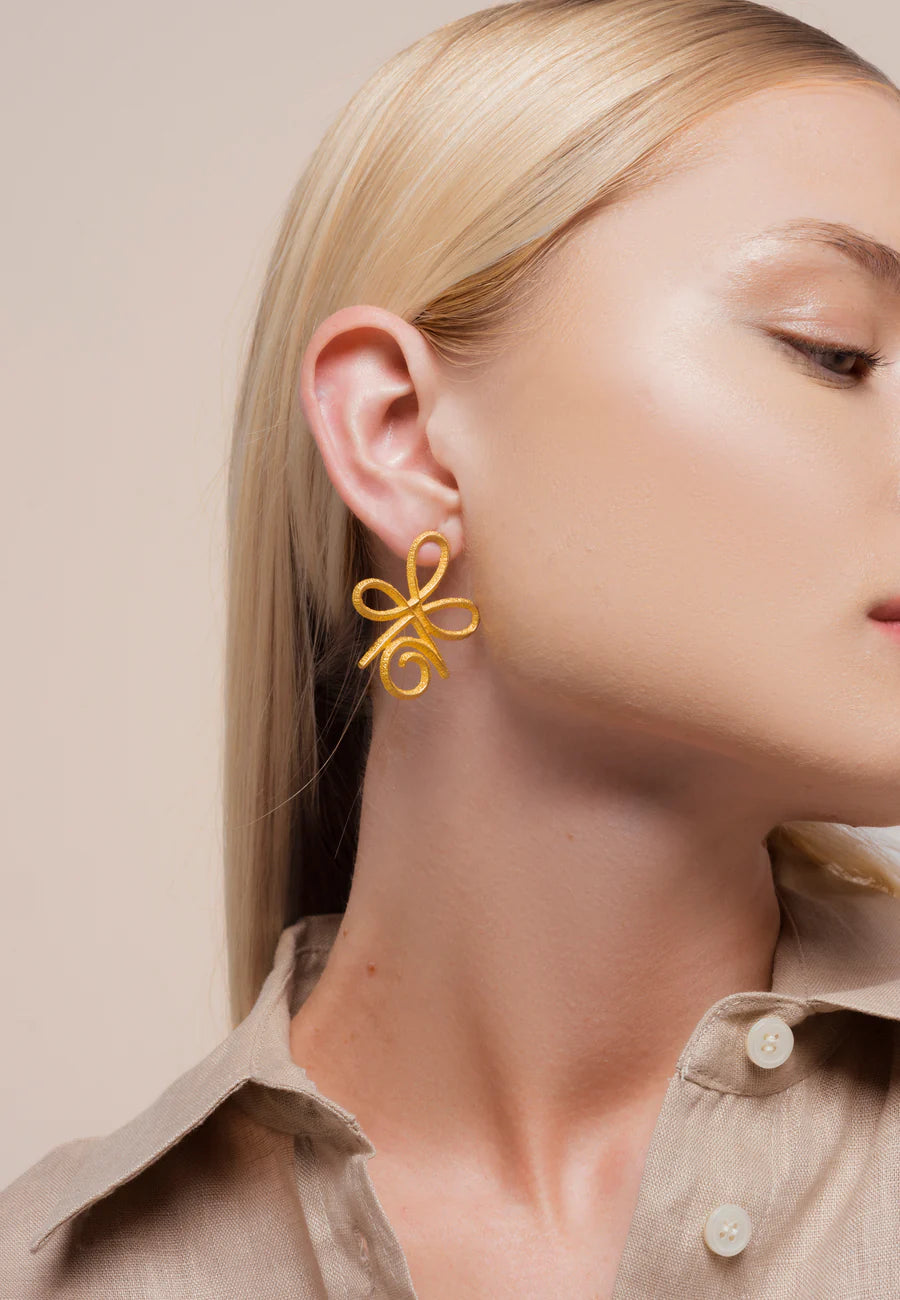 Pendientes Unconditional Love Dorado