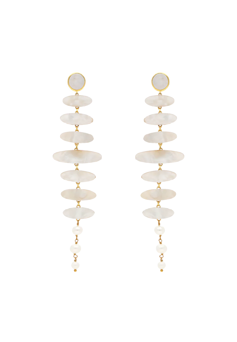 Pendientes Zenith Blanco