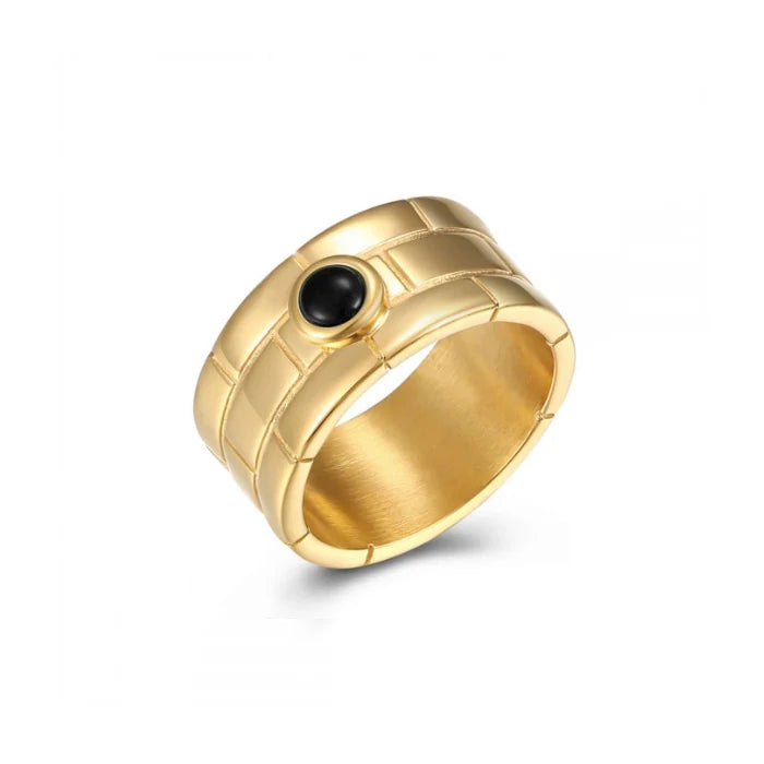 Anillo Black Cleo Gold