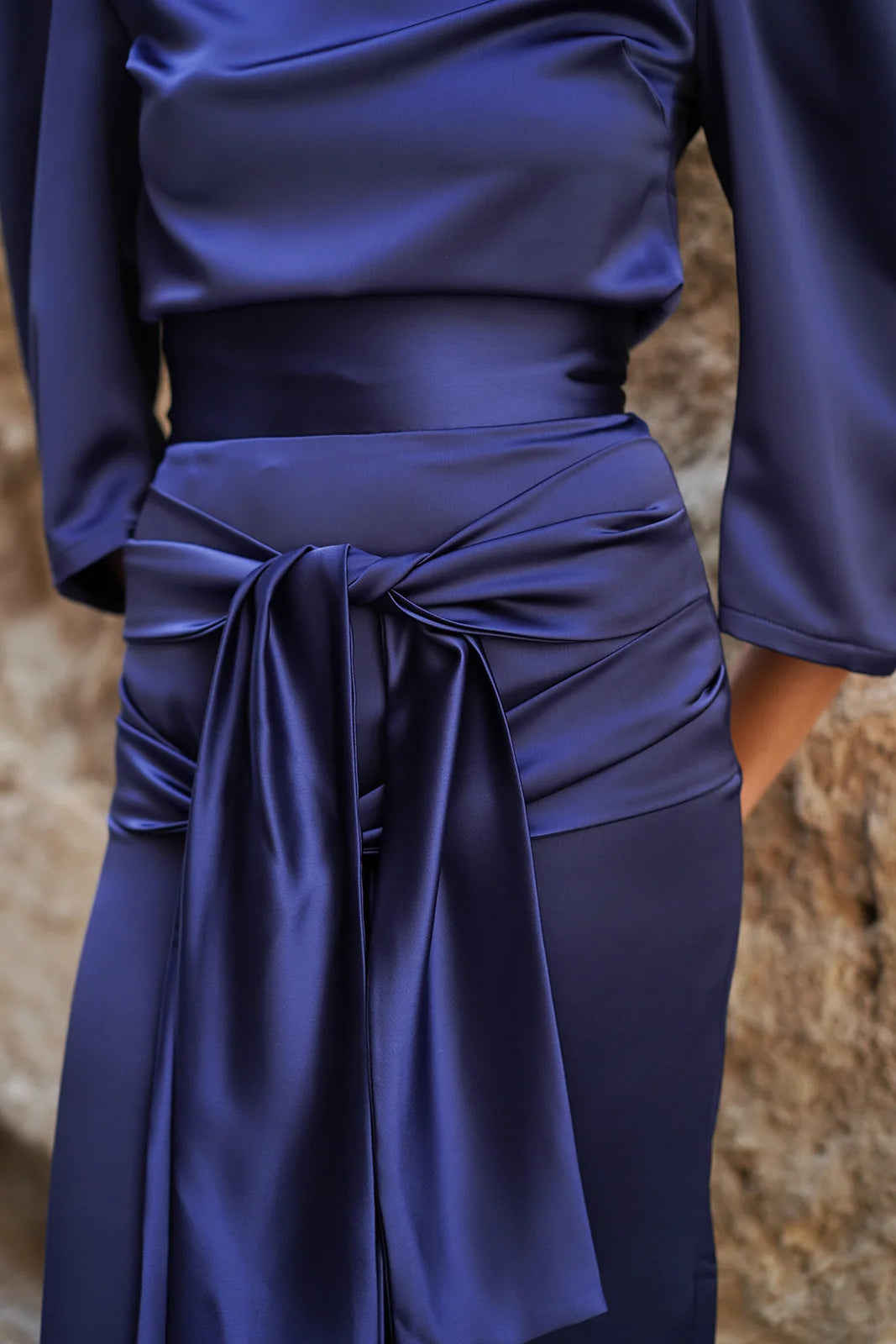 Falda Rania Azul Marino