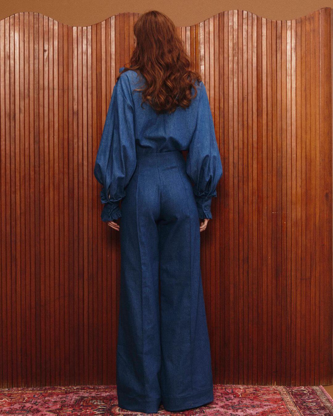 Pantalón Lane Palazzo Denim