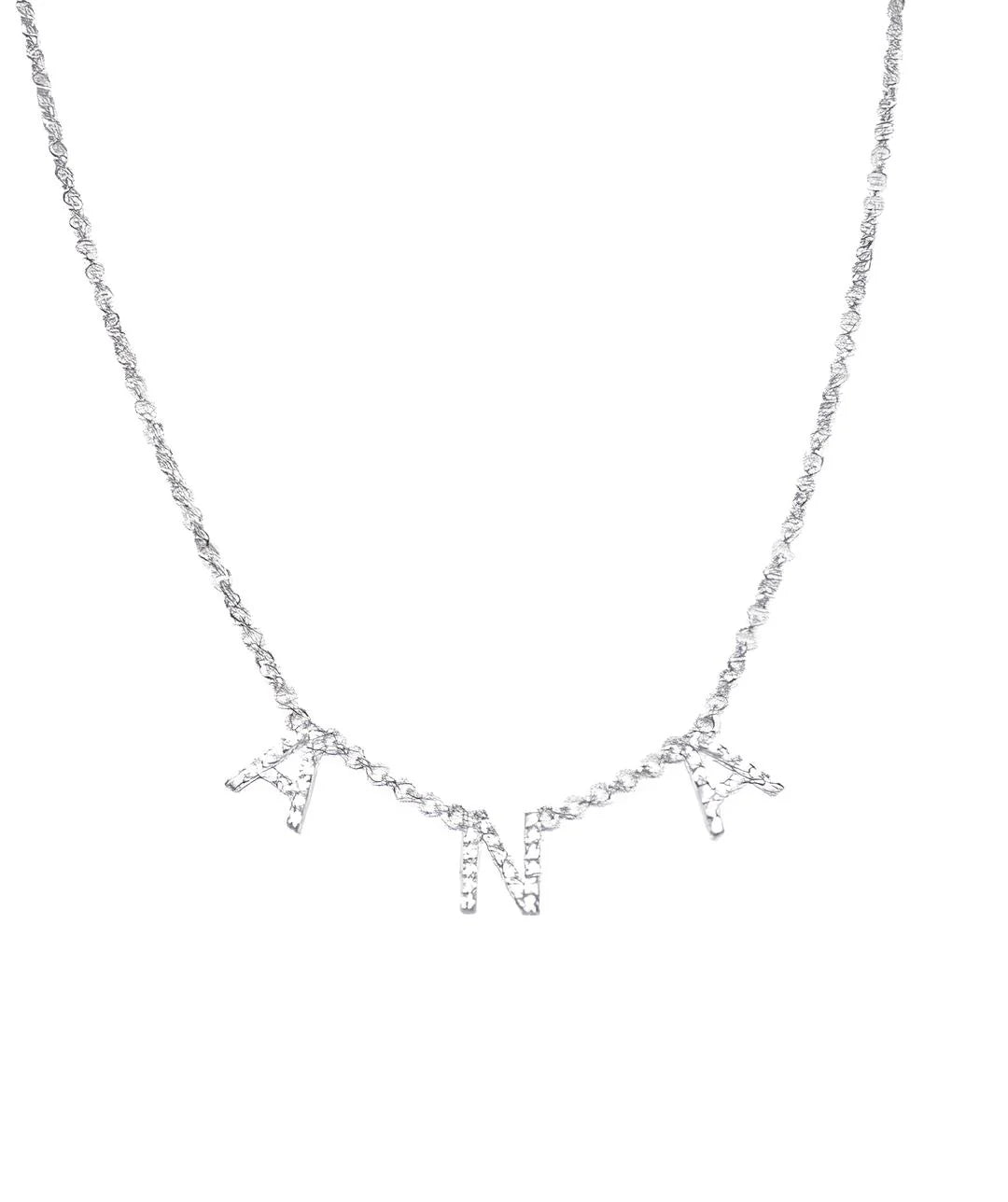 Collar Nombre Plata Circonitas