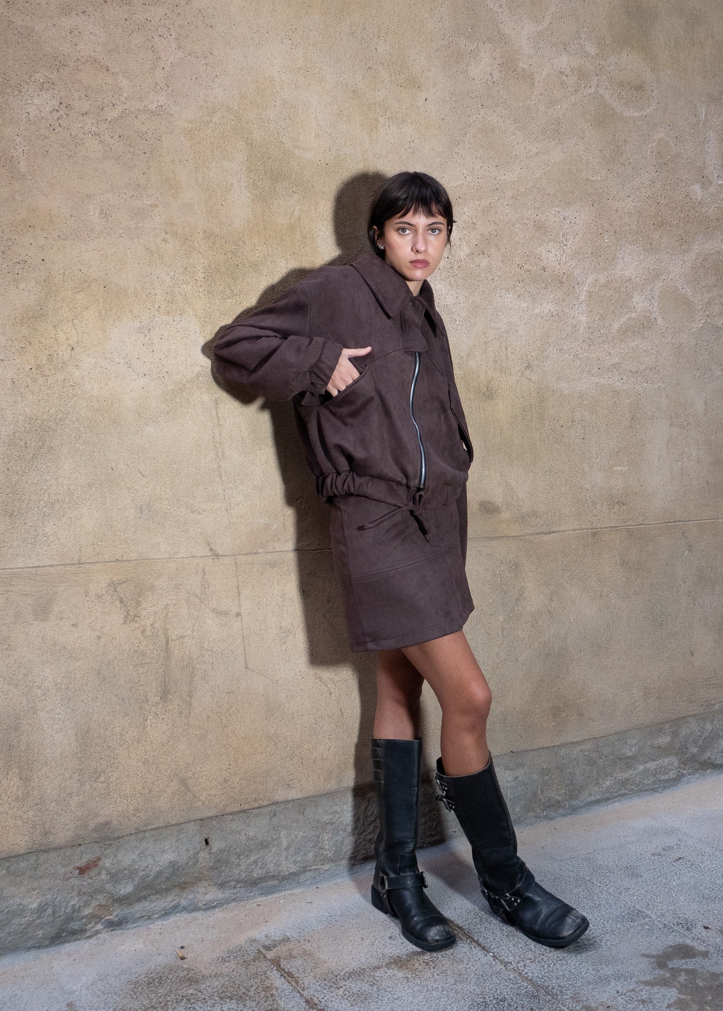 Botan Bomber Suede Choco