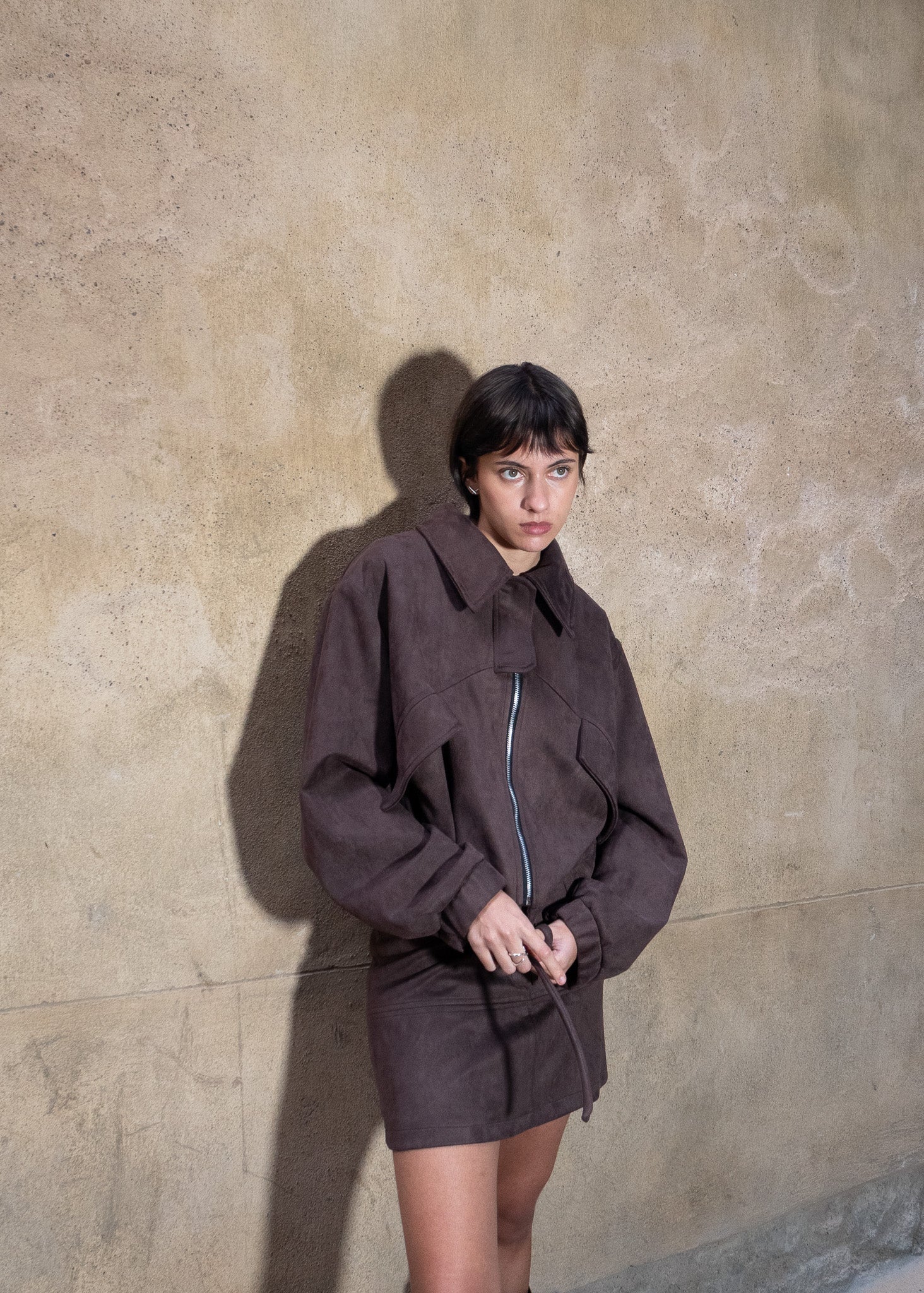 Botan Bomber Suede Choco