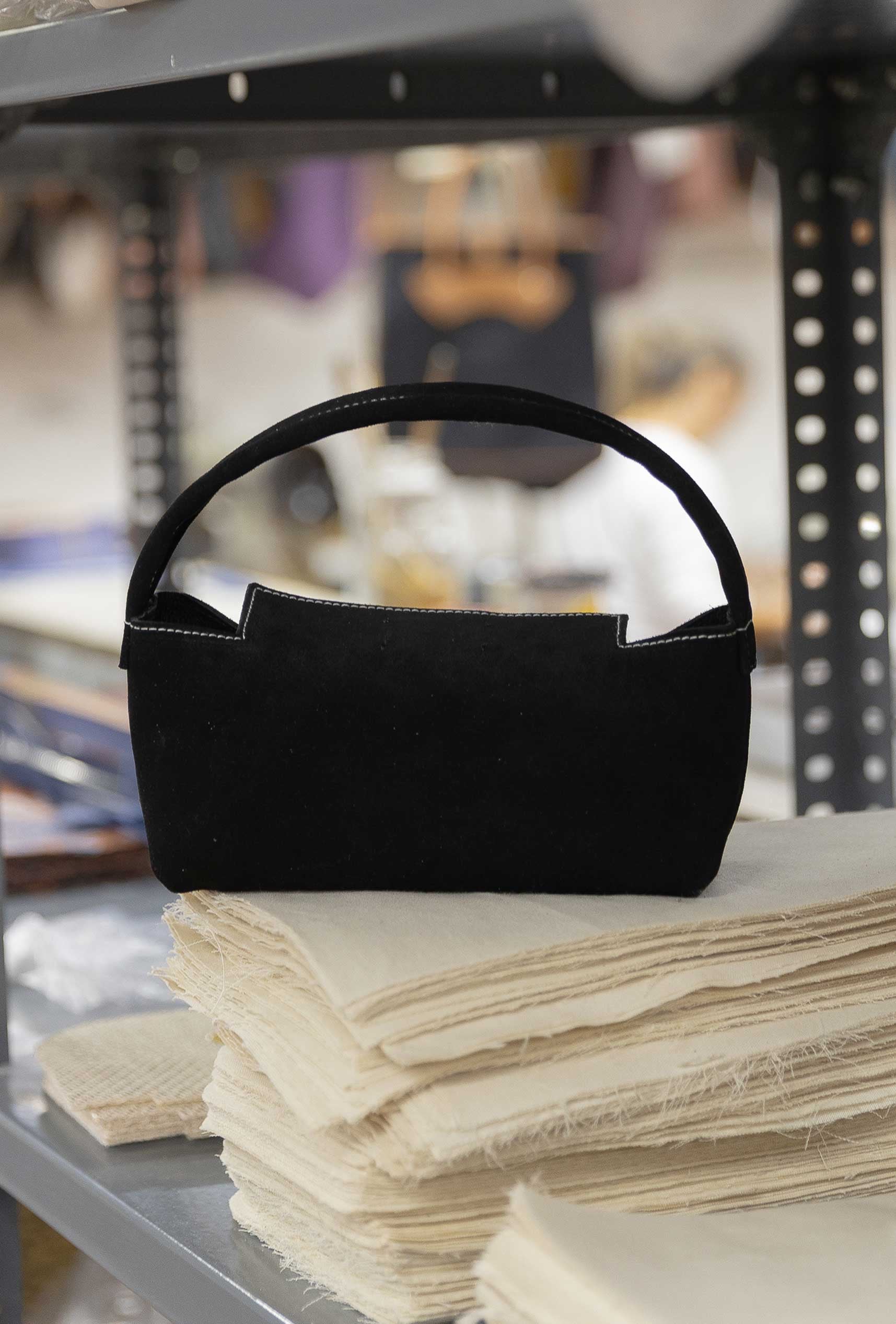 Bolso Suede Bag Mini: Black