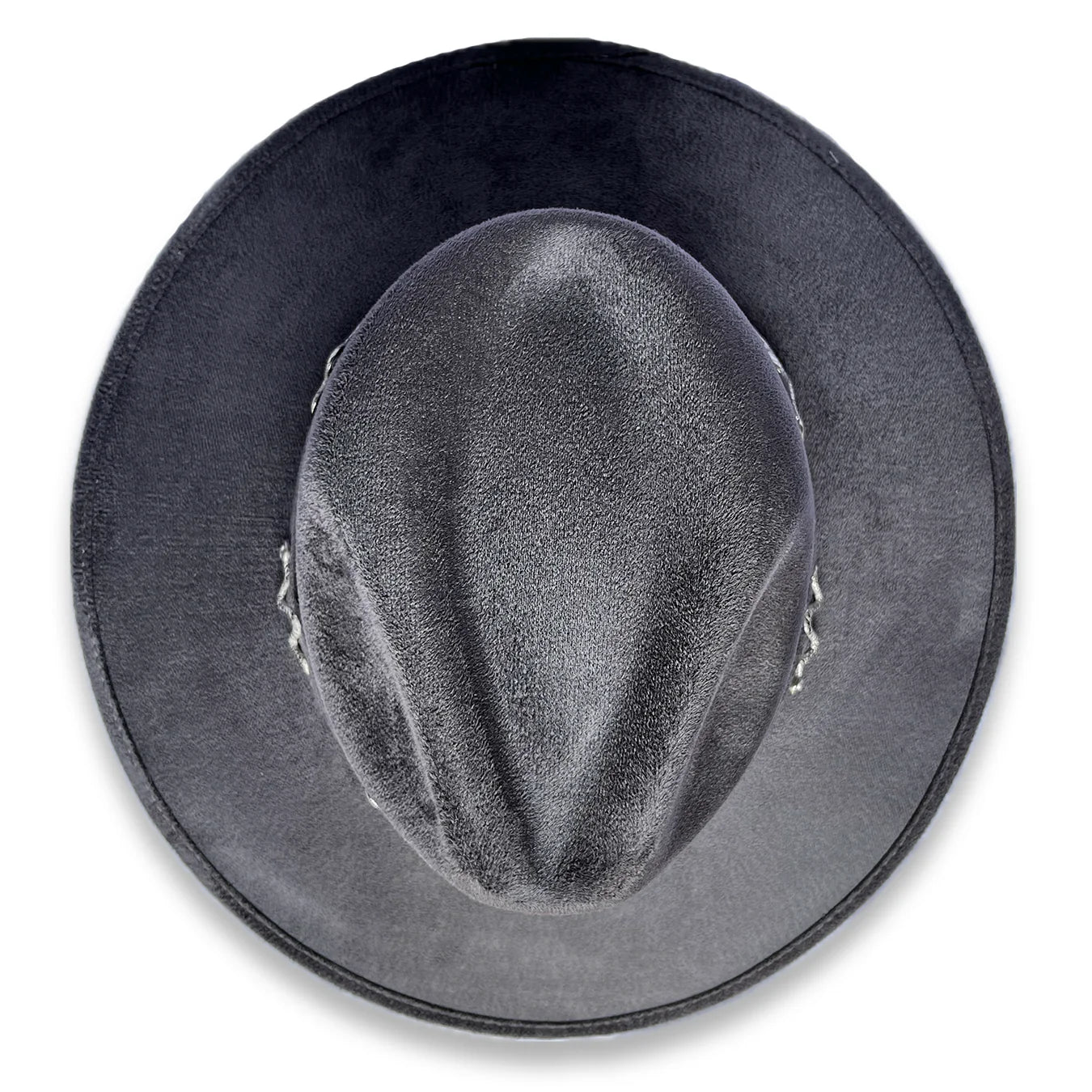 Sombrero Vaquero Gris Oscuro Serpe Plata