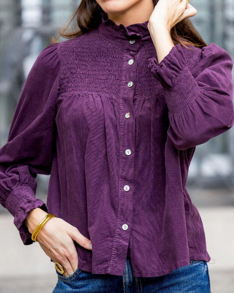 Camisa Fiona Berenjena