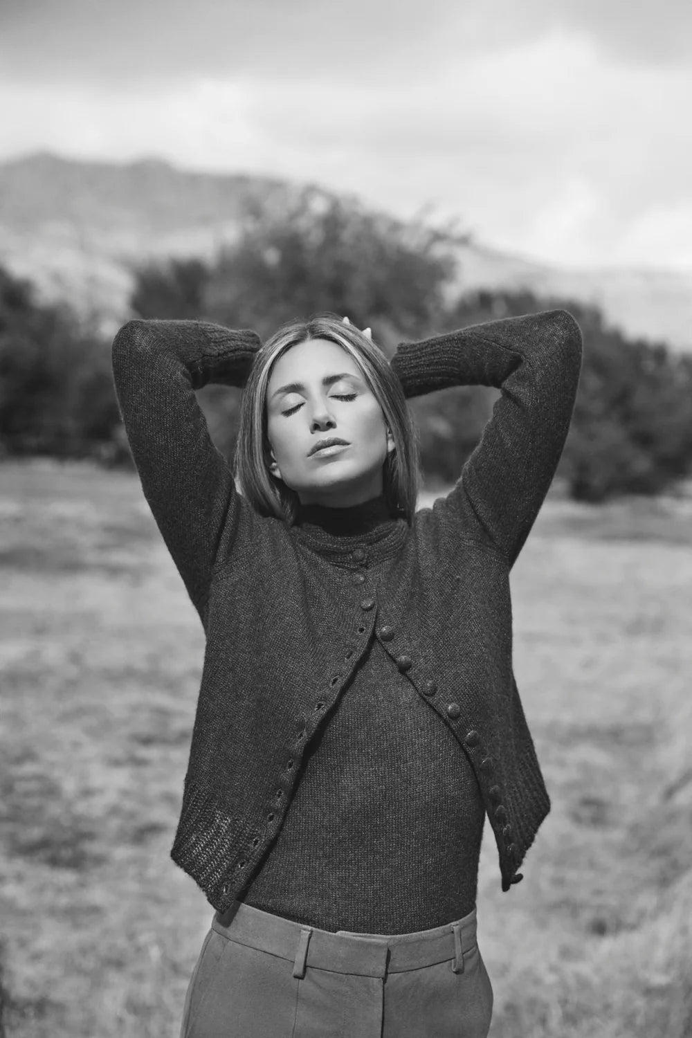 Cardigan 002 Silk Alpaca White