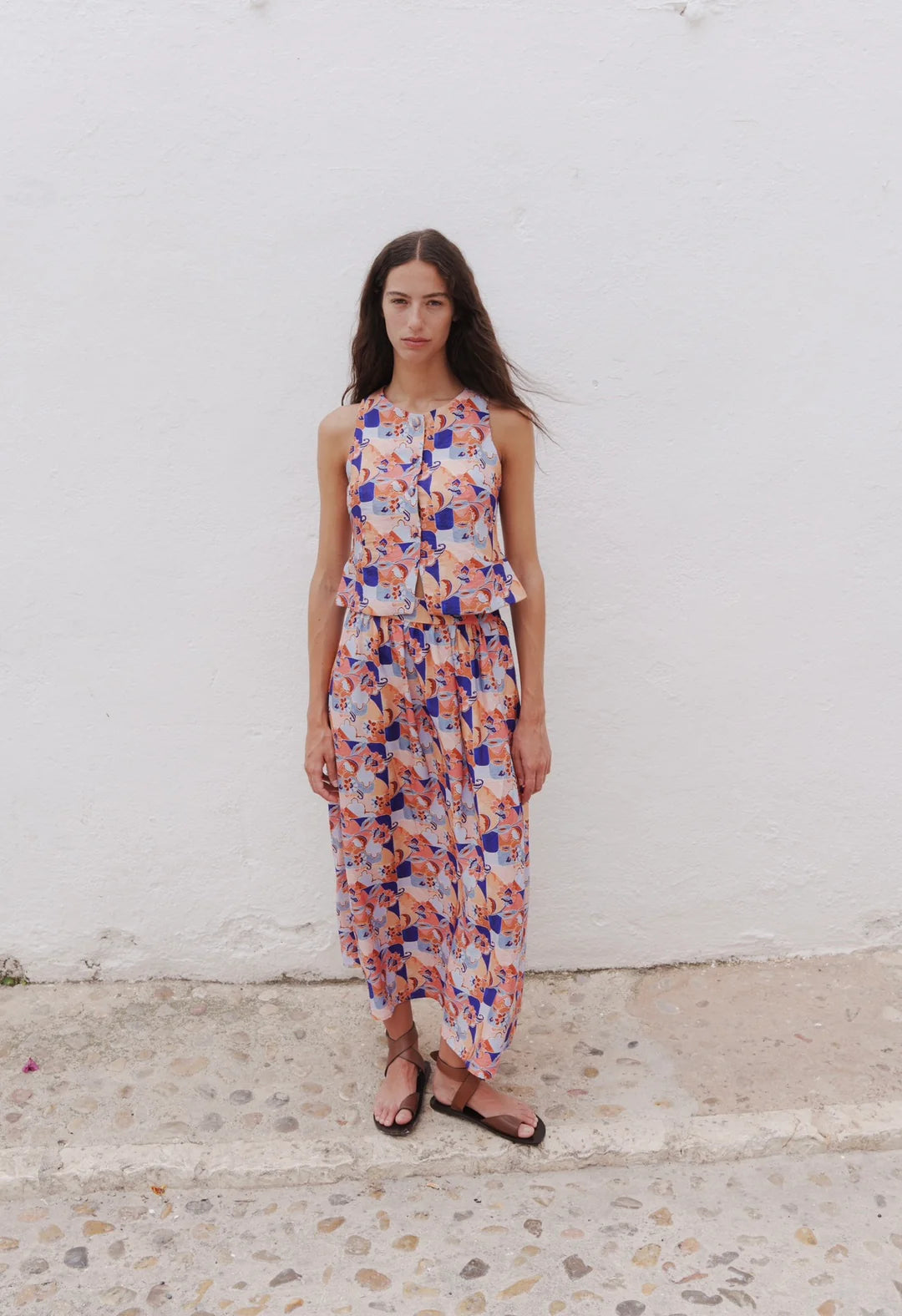 Falda Rosi Geométrica