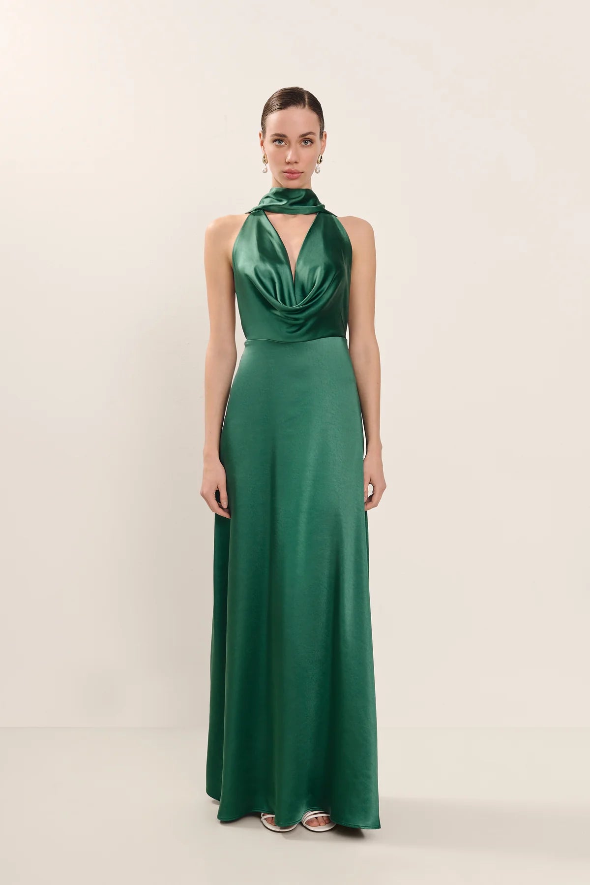 Vestido Olimpia Verde Jade