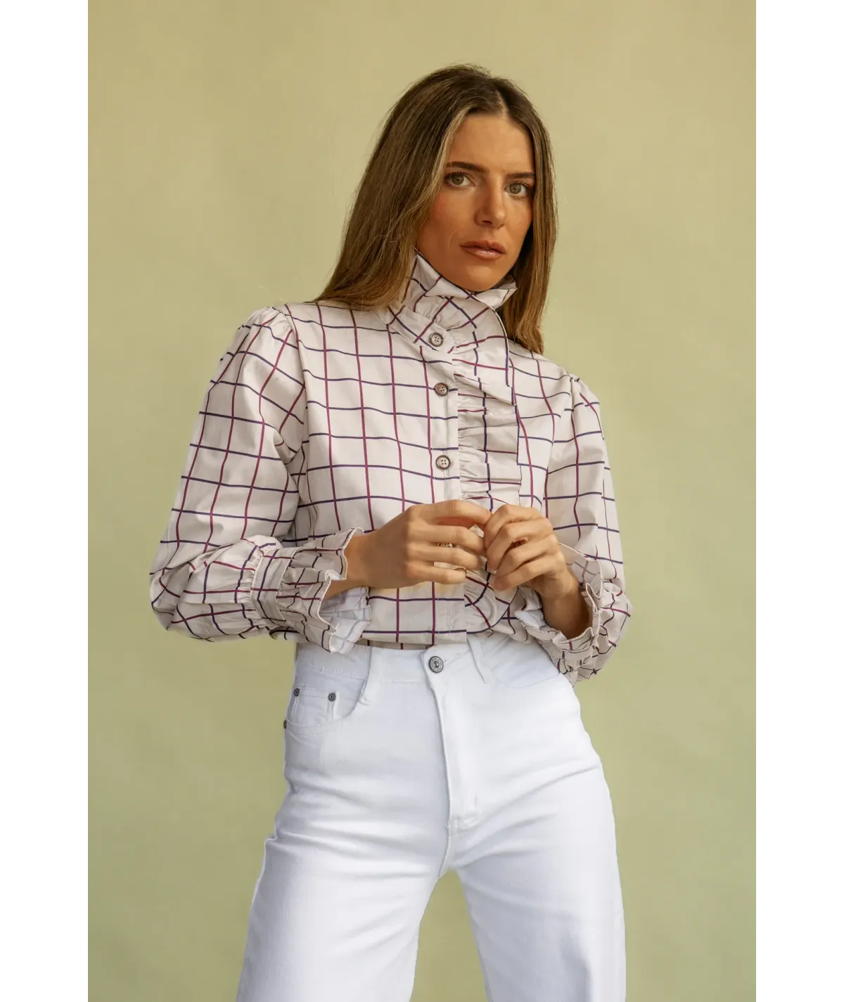 Camisa Salento Burdeos