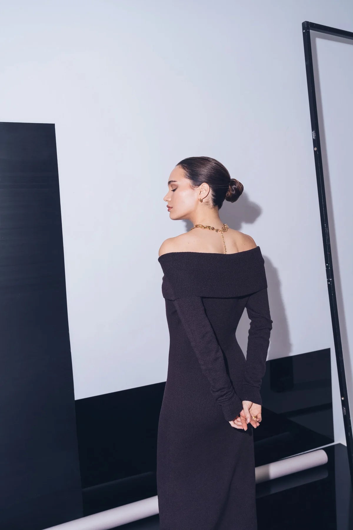 Grace Dress Marrón Café