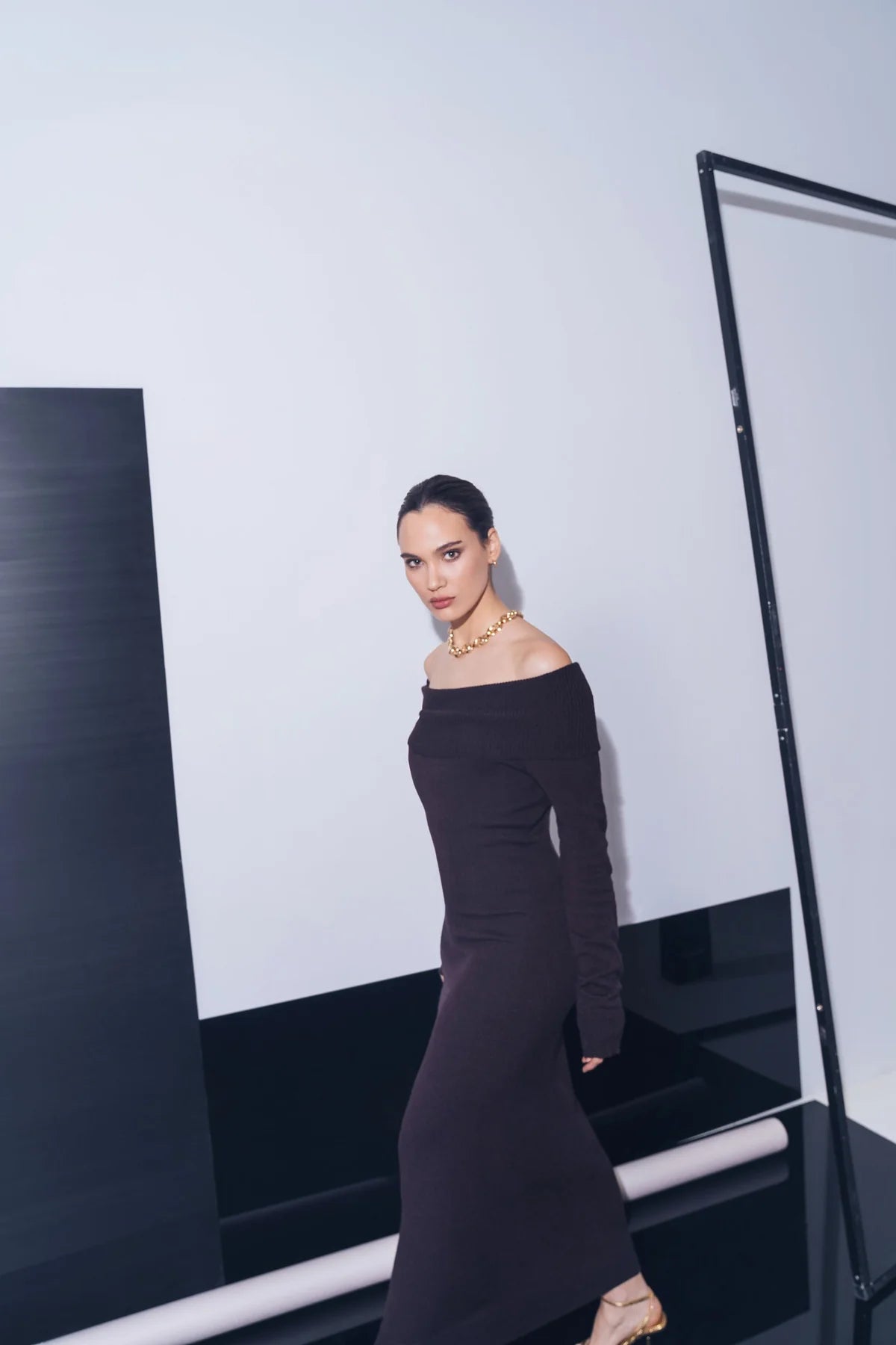 Grace Dress Marrón Café