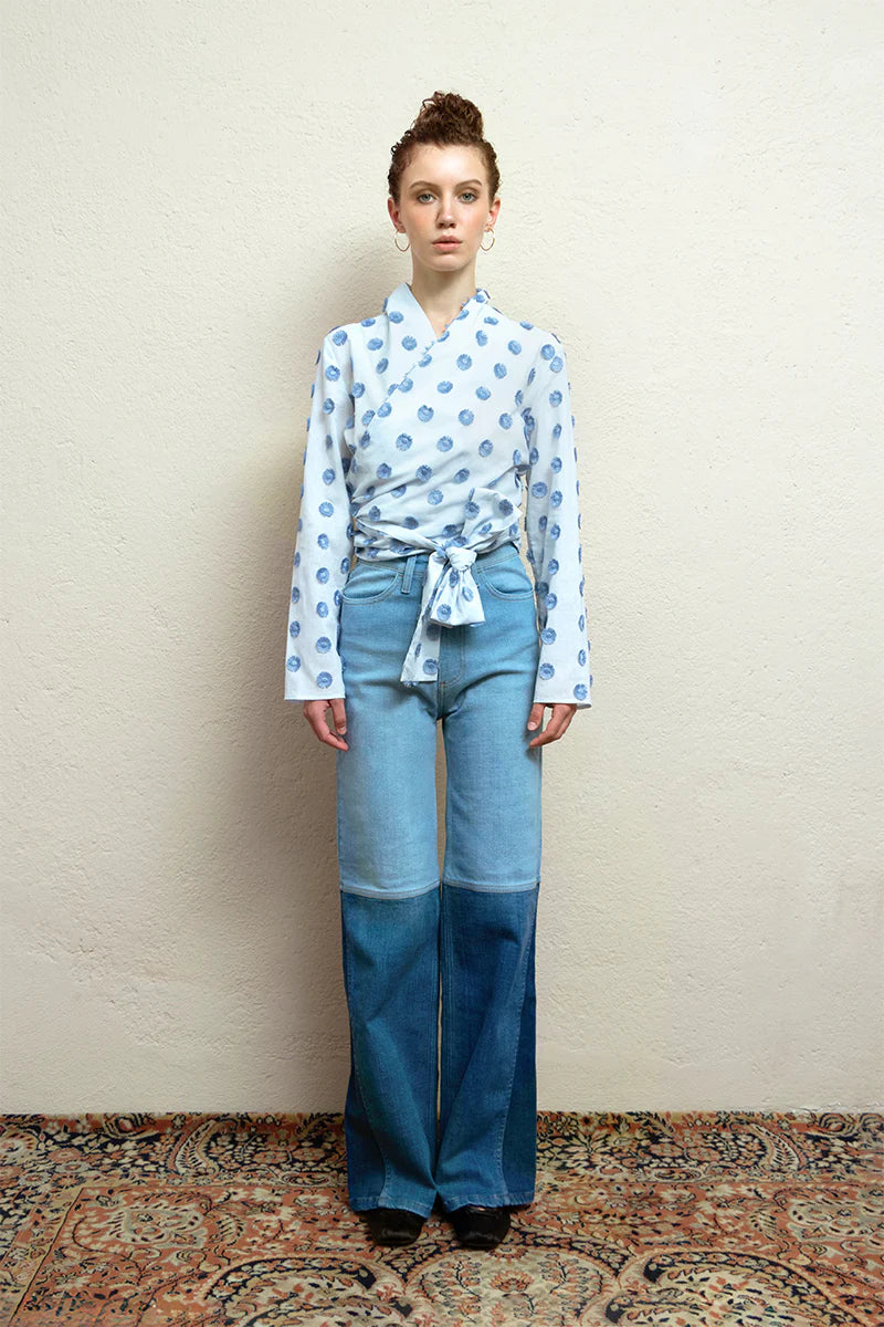 Camisa Alma Puntos Azules