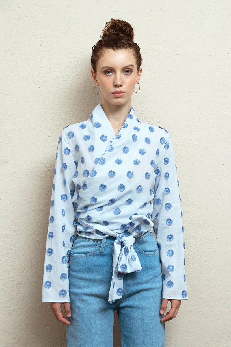 Camisa Alma Puntos Azules