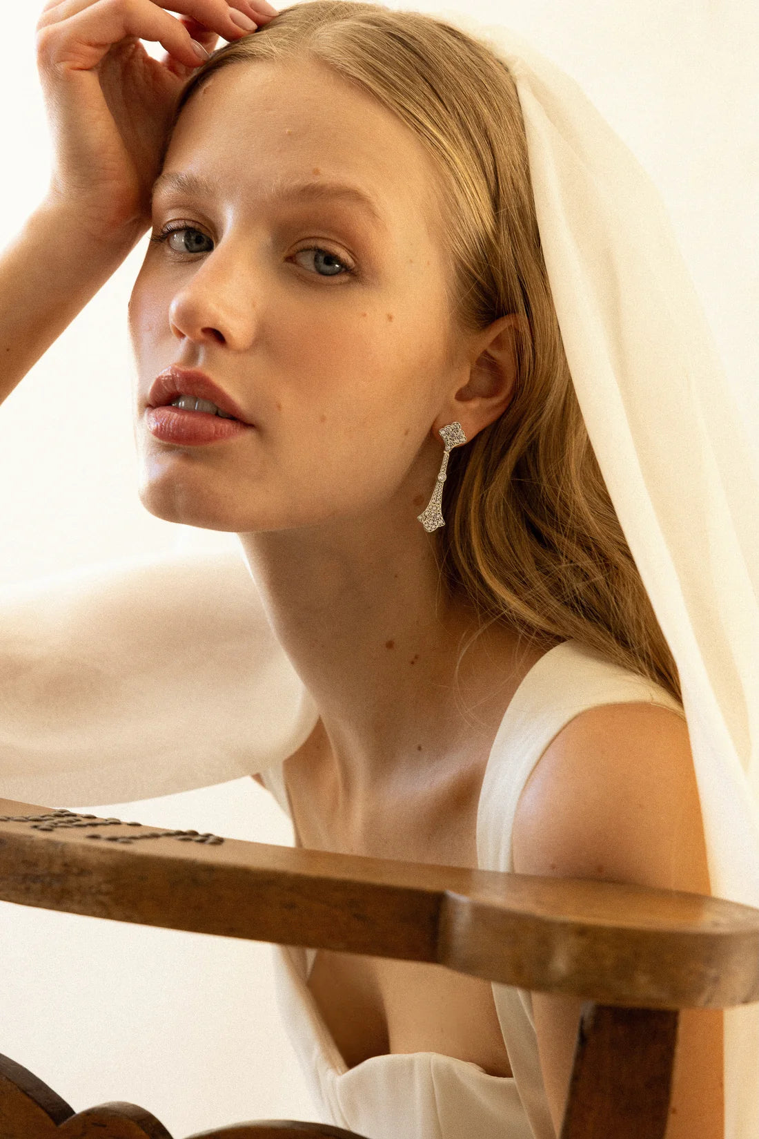 Pendientes La Dame Plata