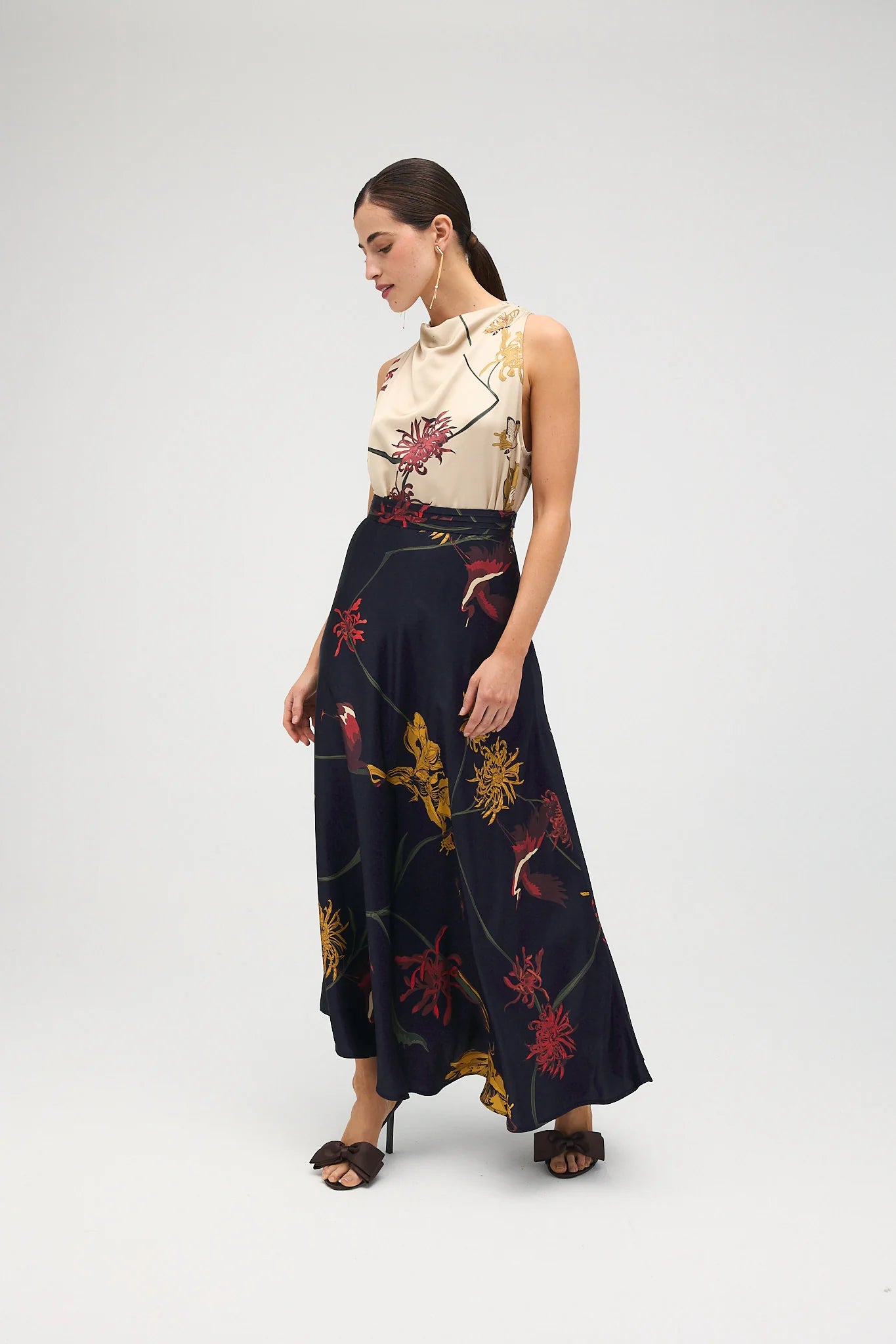 Top Sofía Flora Marfil