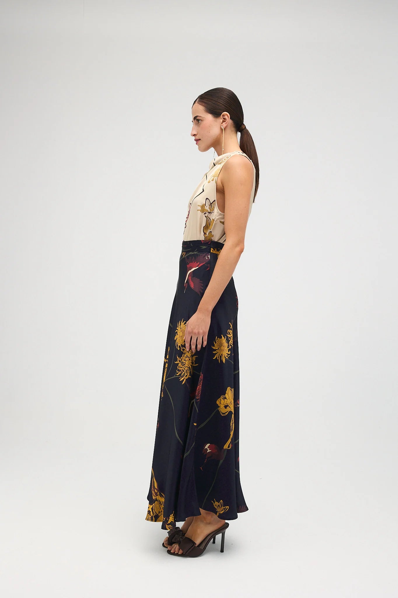 Top Sofía Flora Marfil