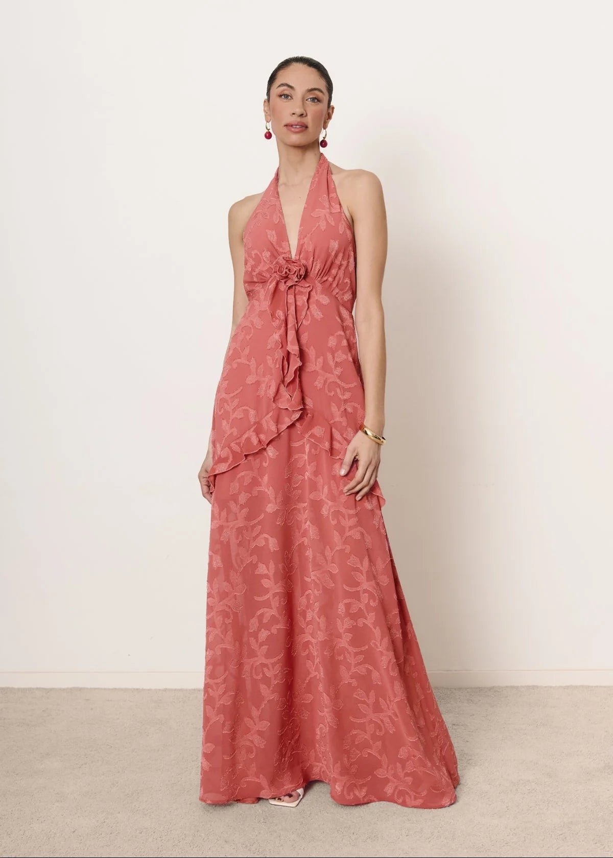 Vestido Bahía Rosa Coral