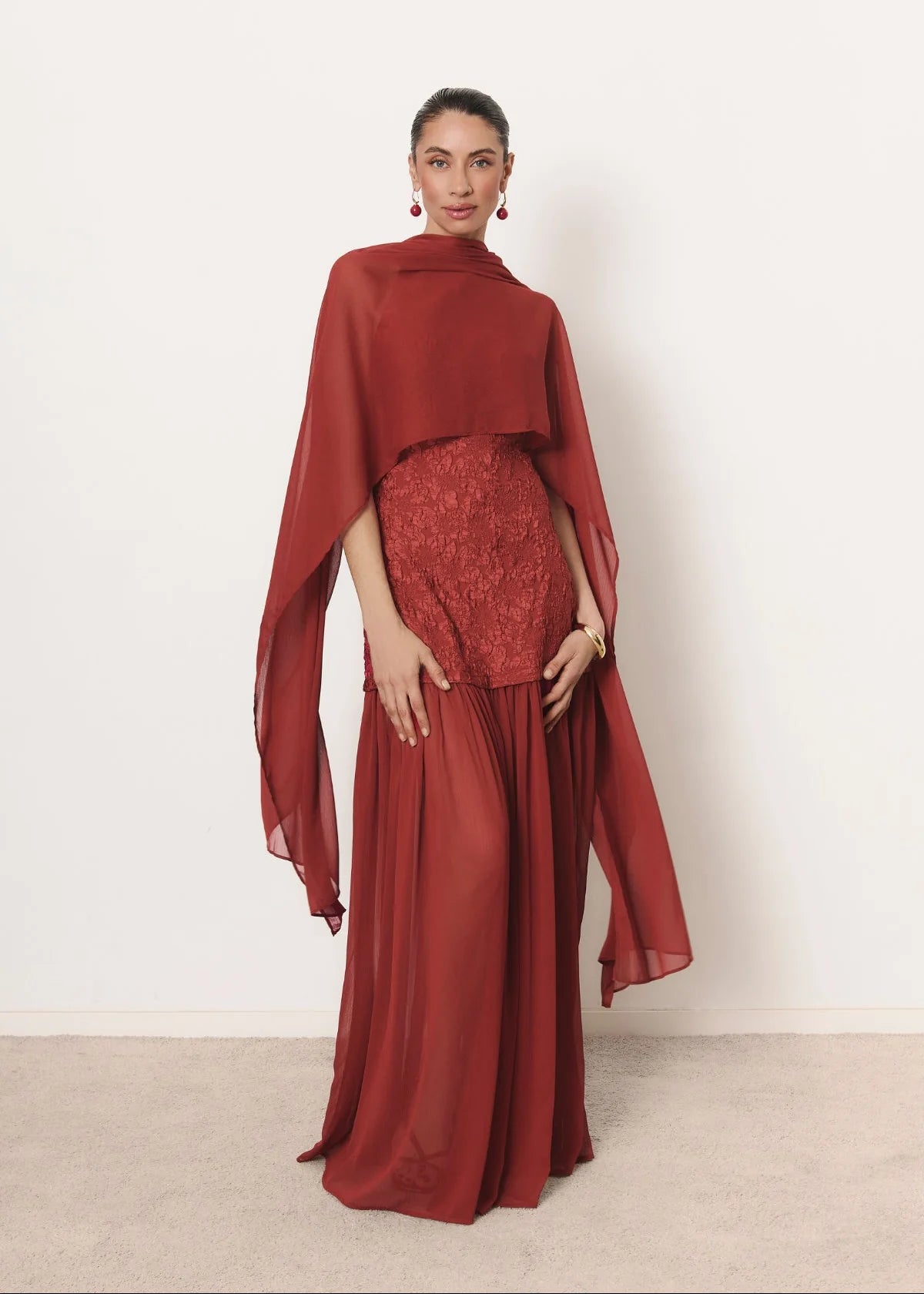 Chal Verona Rojo Fresa