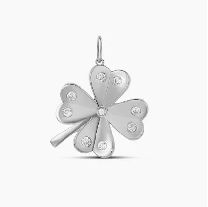 Dije Lucky Clover Plateado