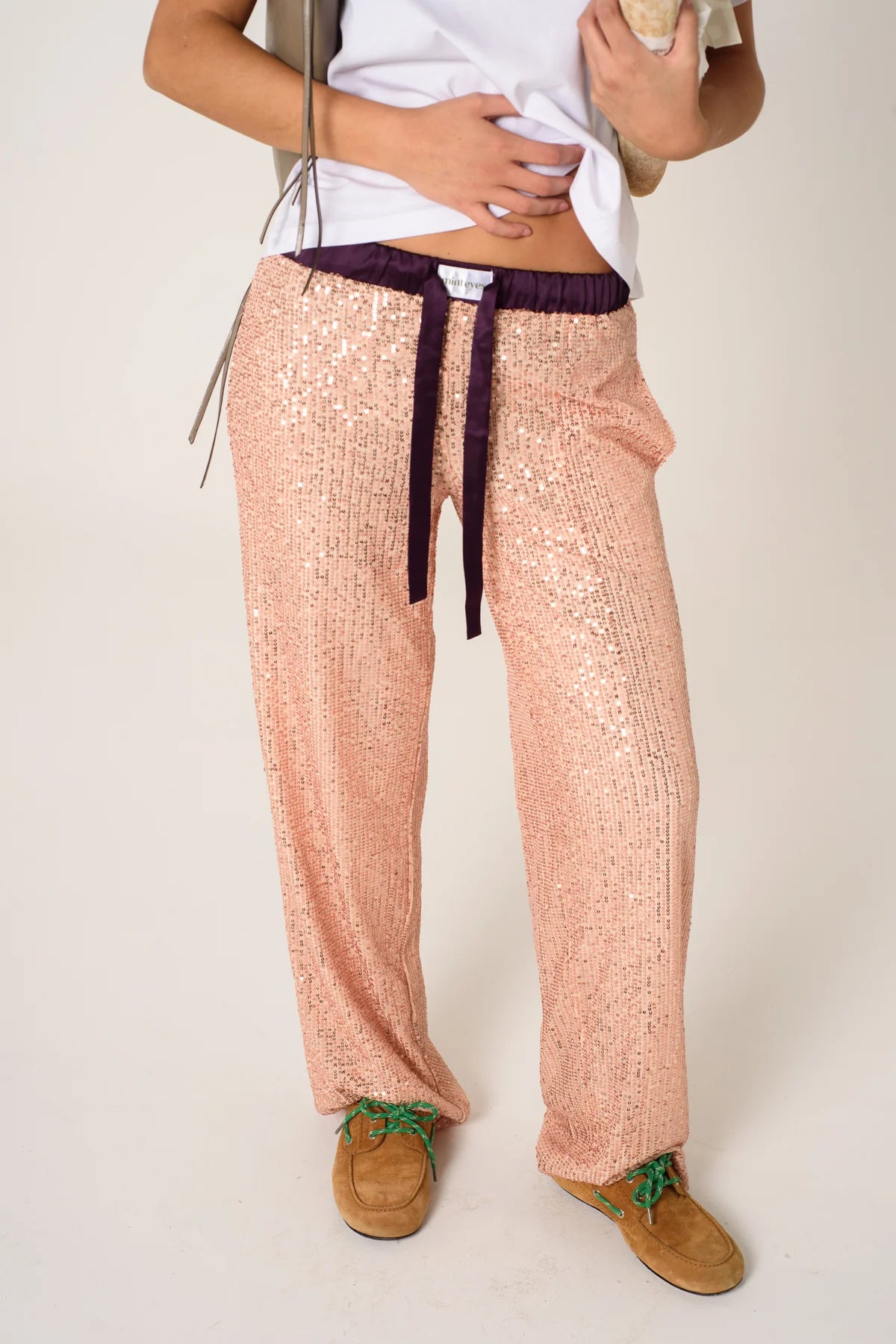 Rousse Pants Light Pink Sequins