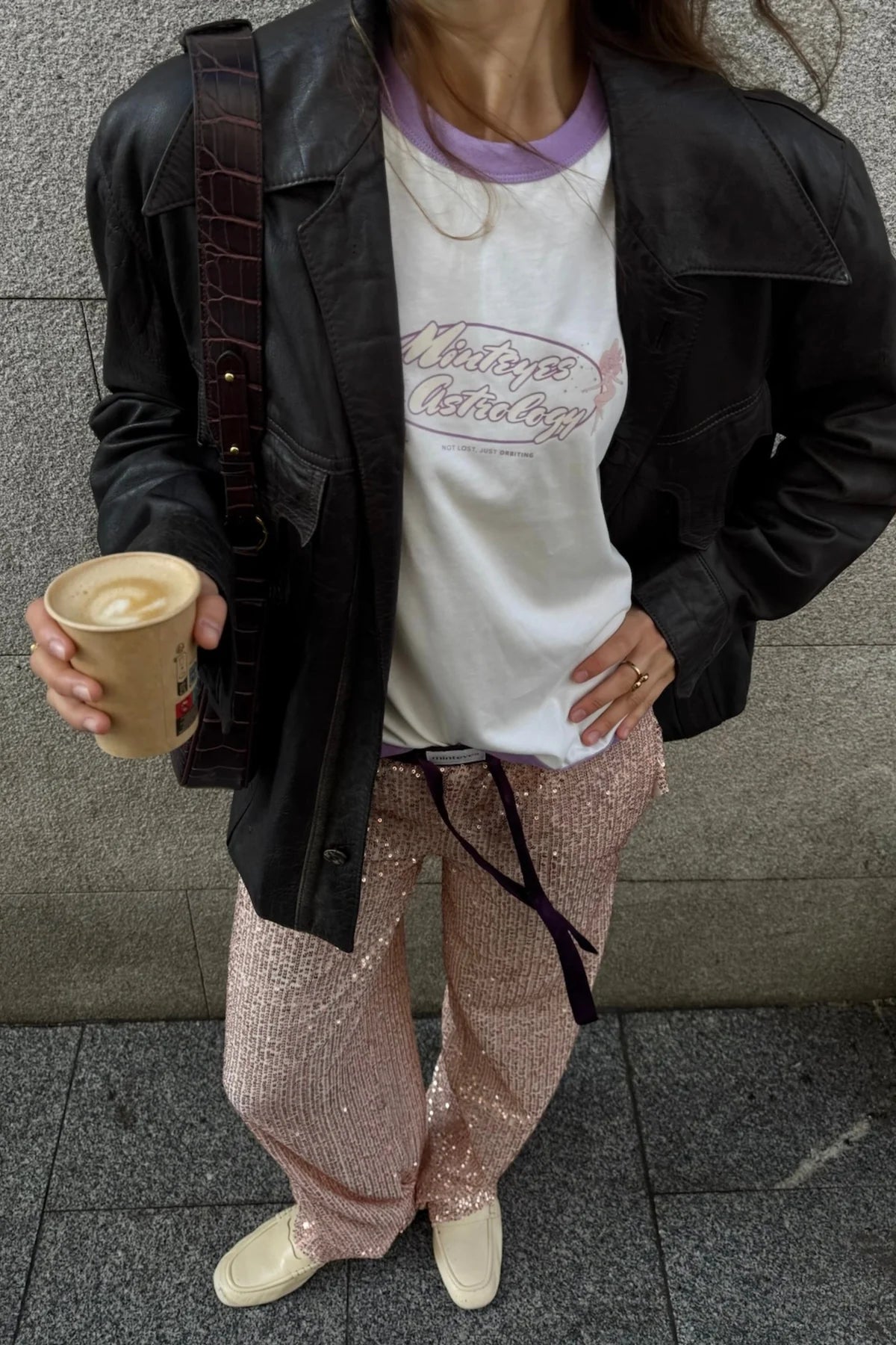 Rousse Pants Light Pink Sequins