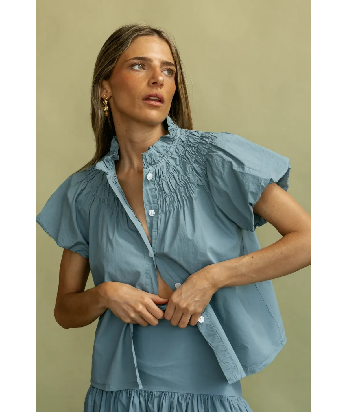Camisa Orvieto Agua