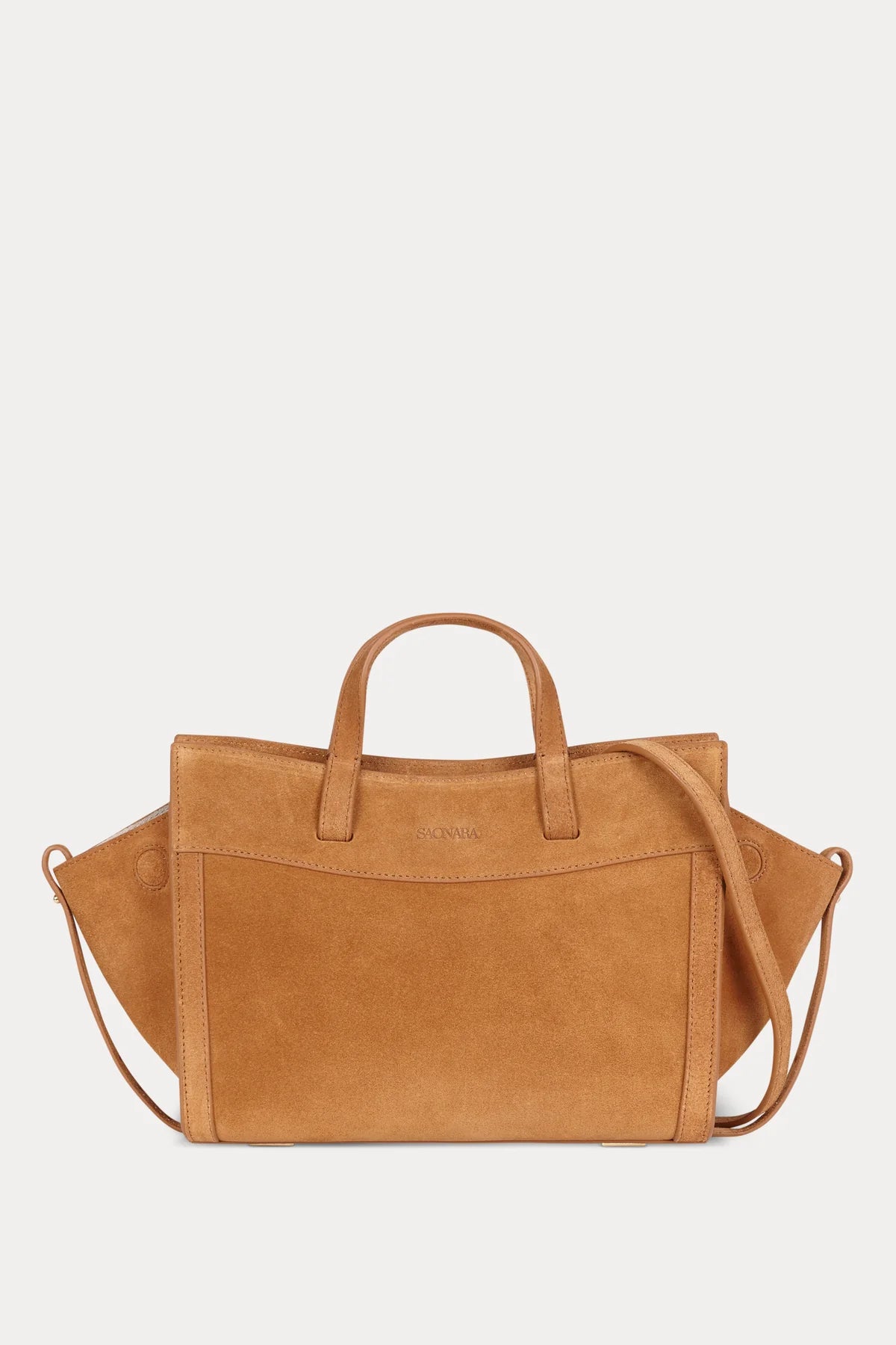 Mini Shopping Camel Suede