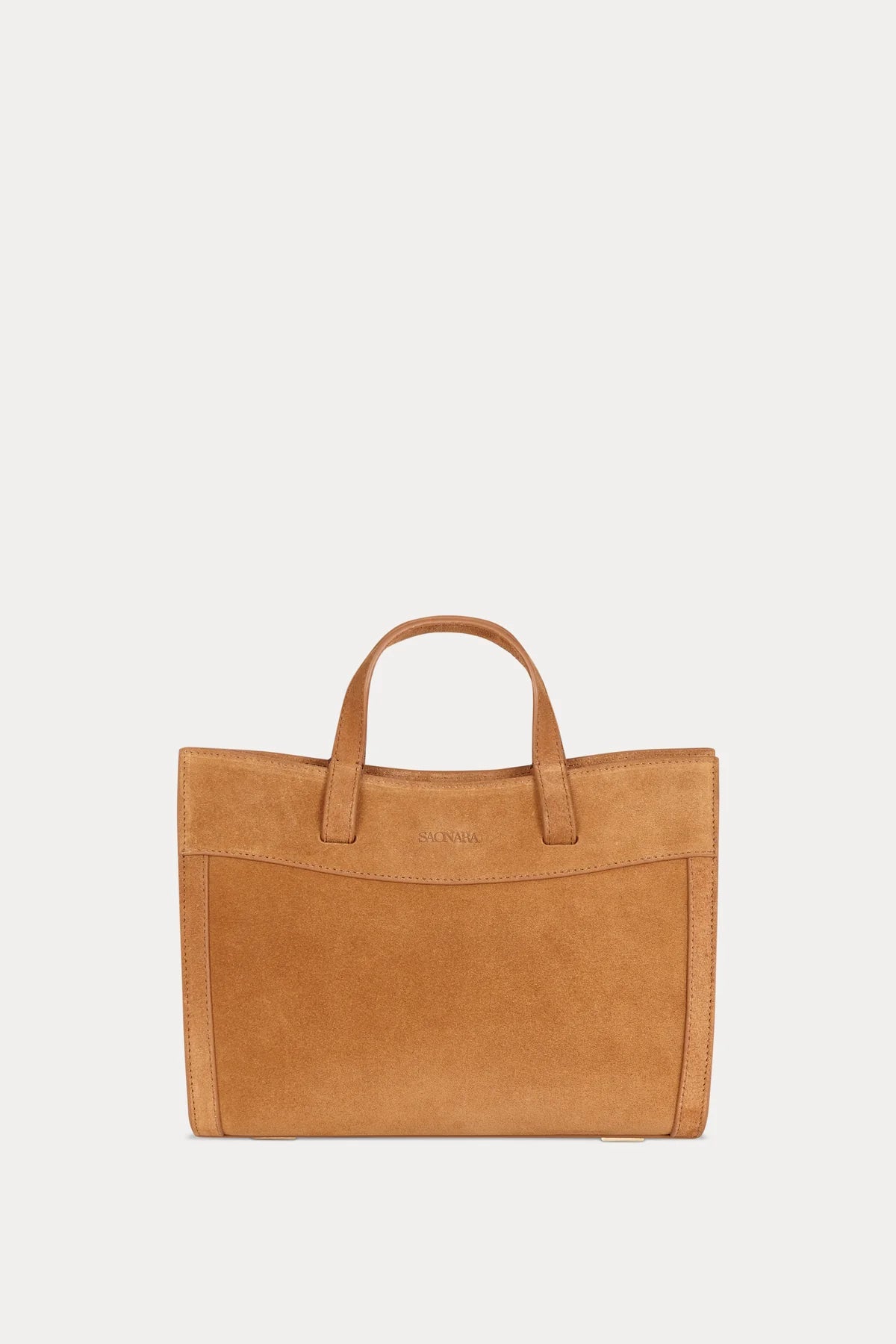 Mini Shopping Camel Suede