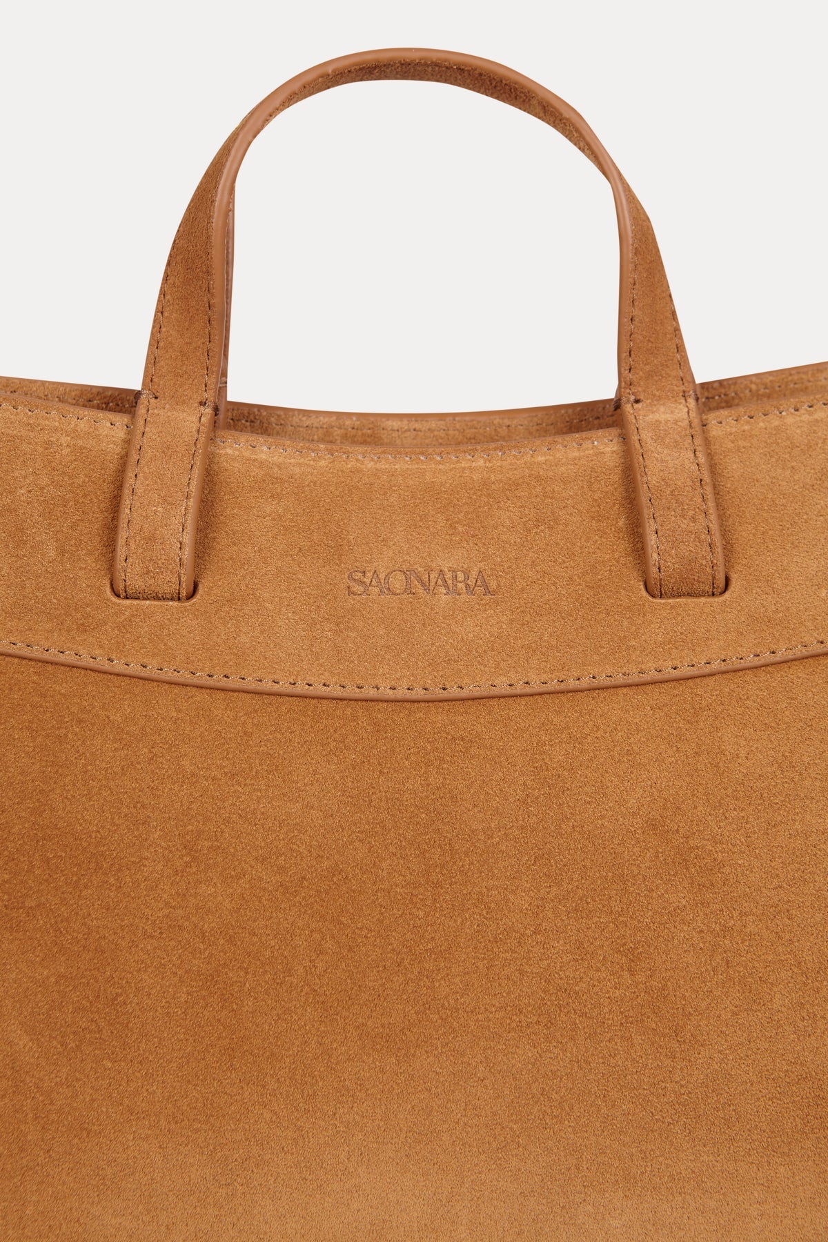 Mini Shopping Camel Suede