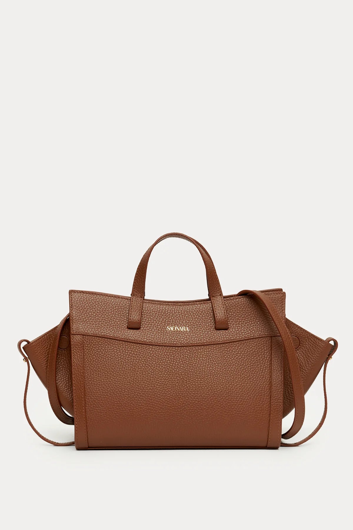 Mini Shopping Bag Chestnut Piel