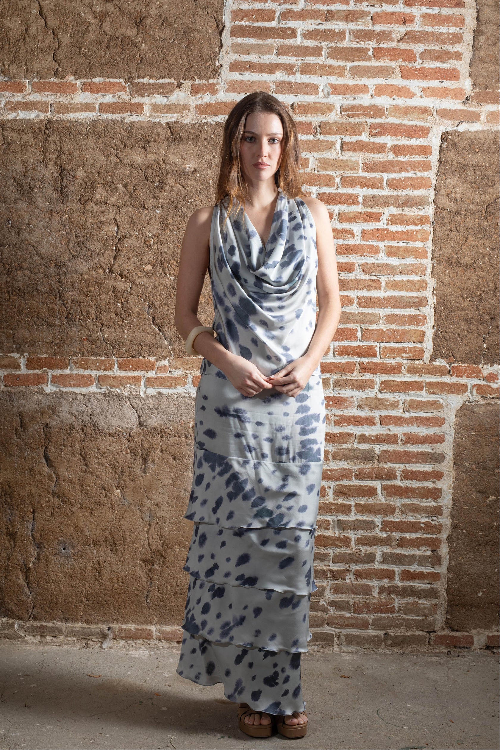 Falda Serena Bruma Azul