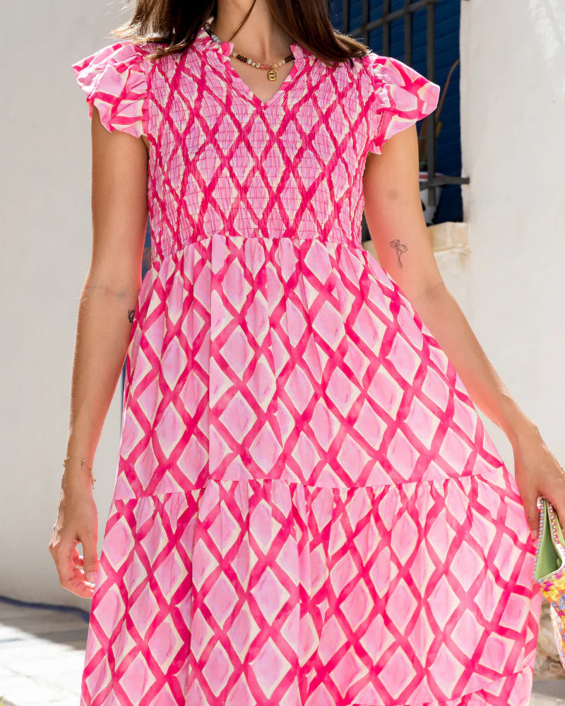 Vestido Rombe Pink