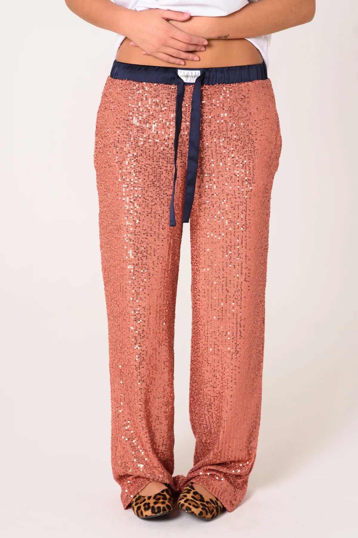 Rousse Pants Salmon Sequins