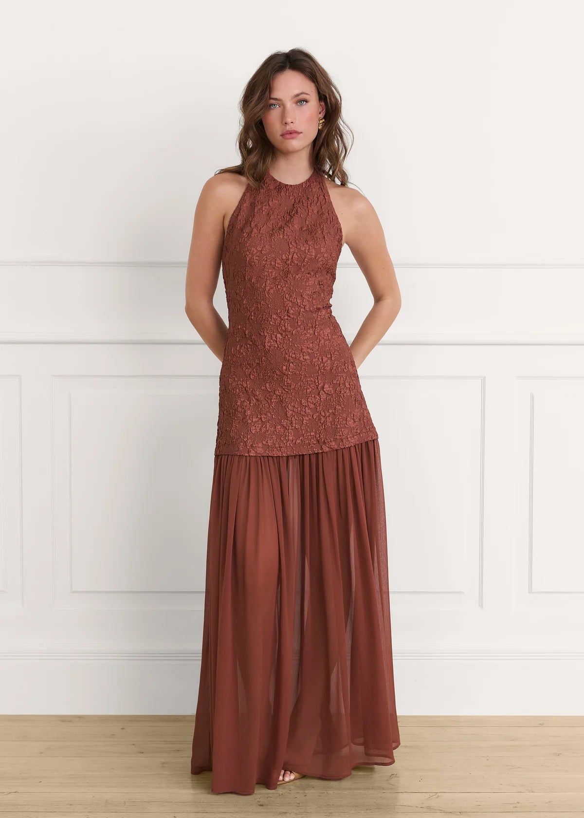 Vestido Juliette Terracota