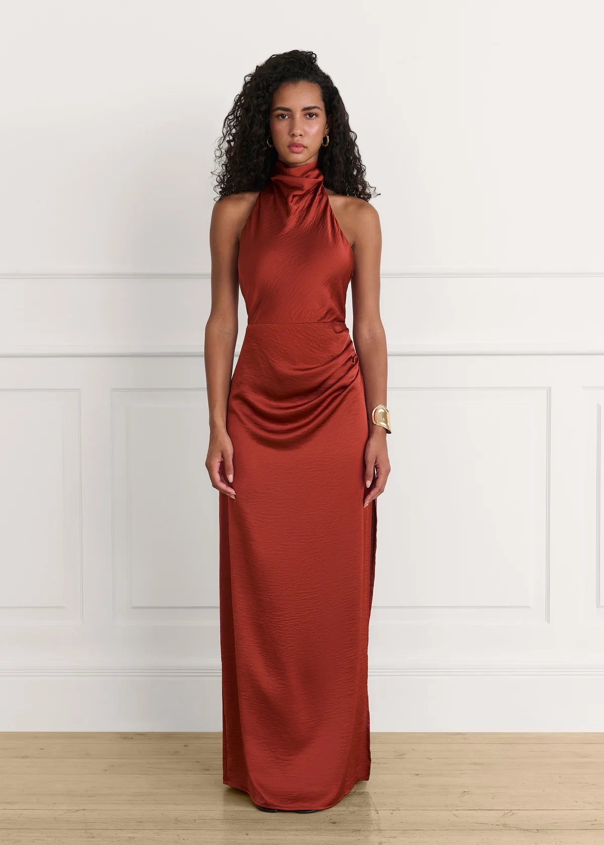 Vestido Athena Terracota