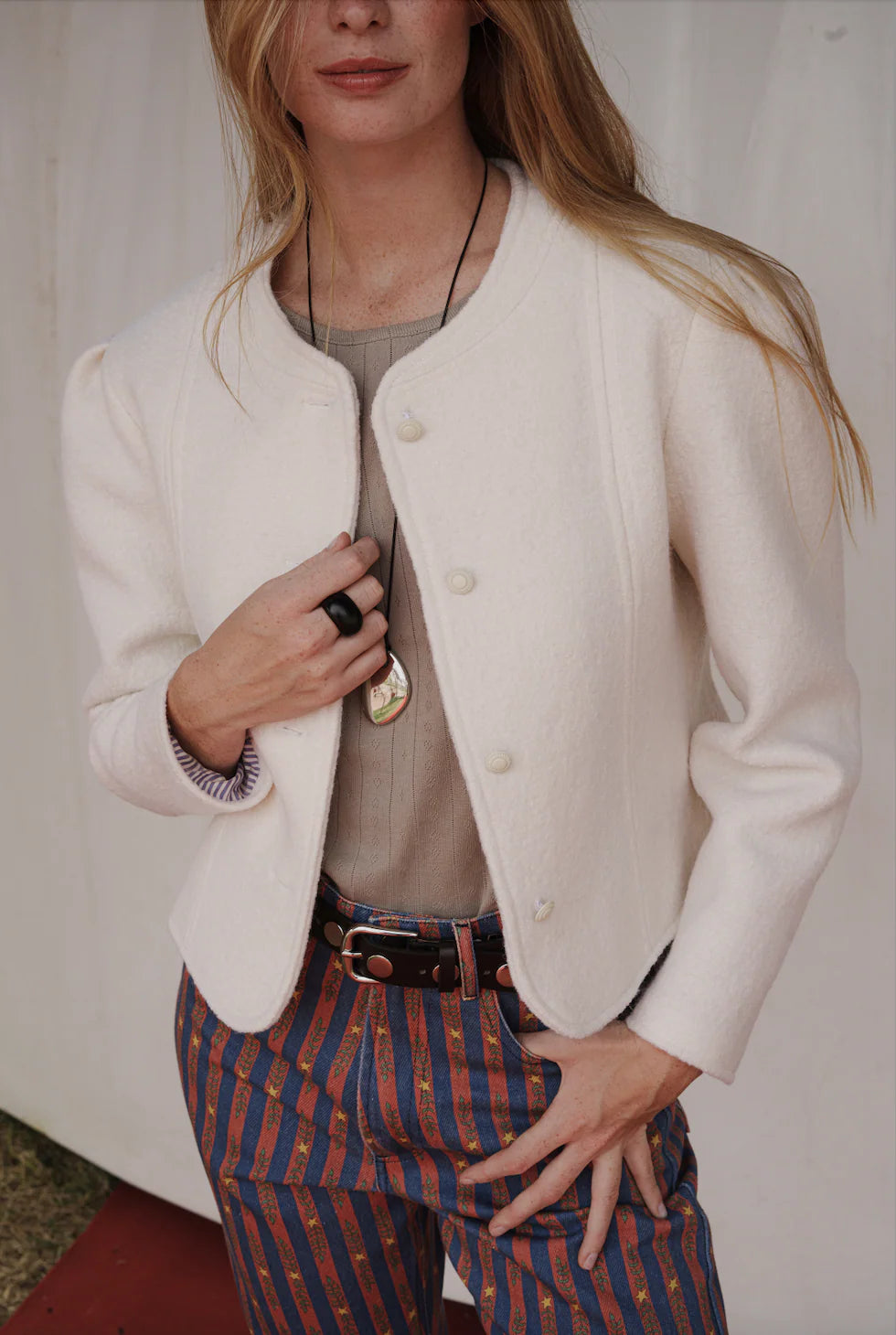 Chaqueta Clown Austriaca Crudo