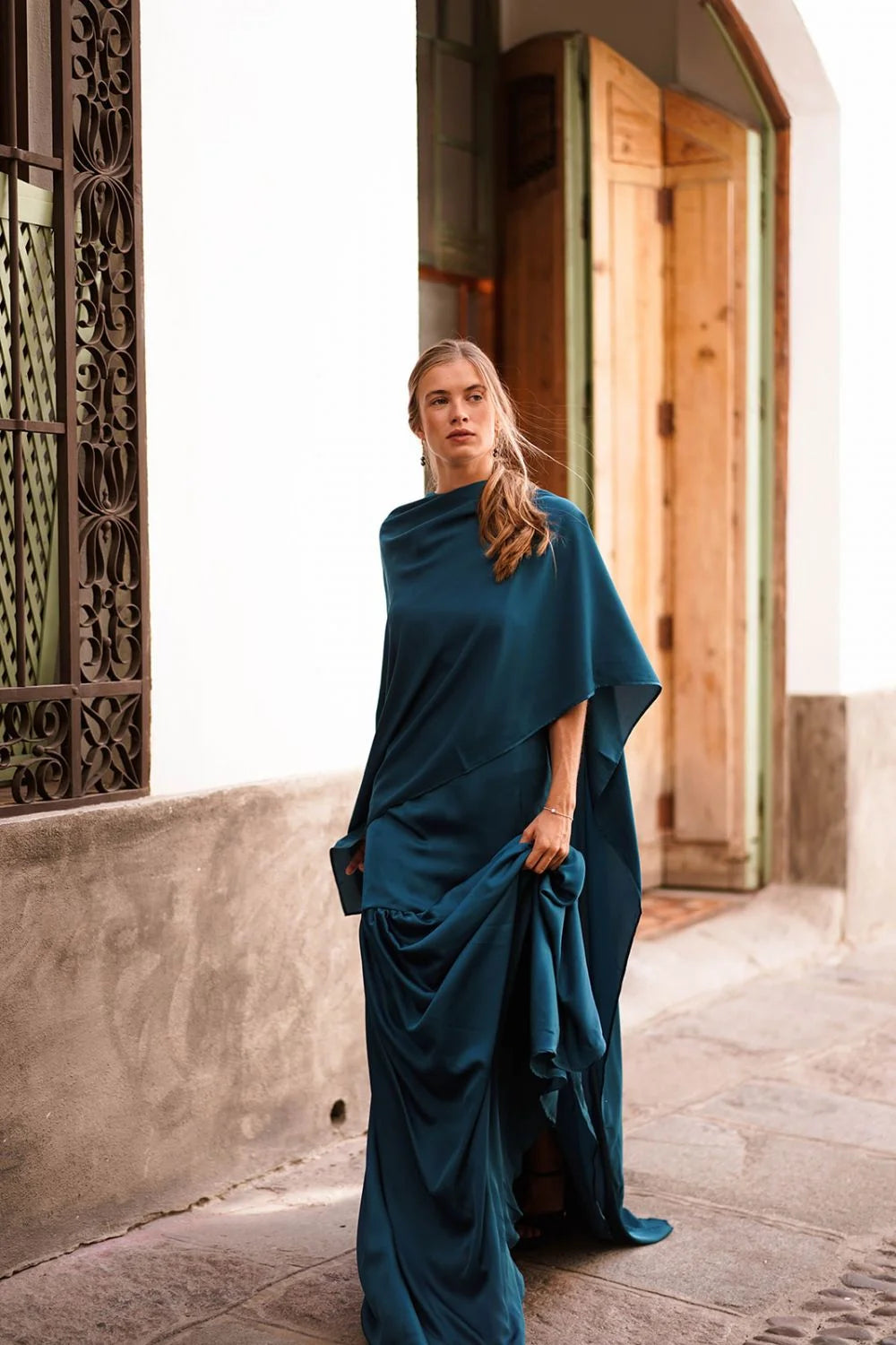 Vestido Chiara Azul Pertróleo