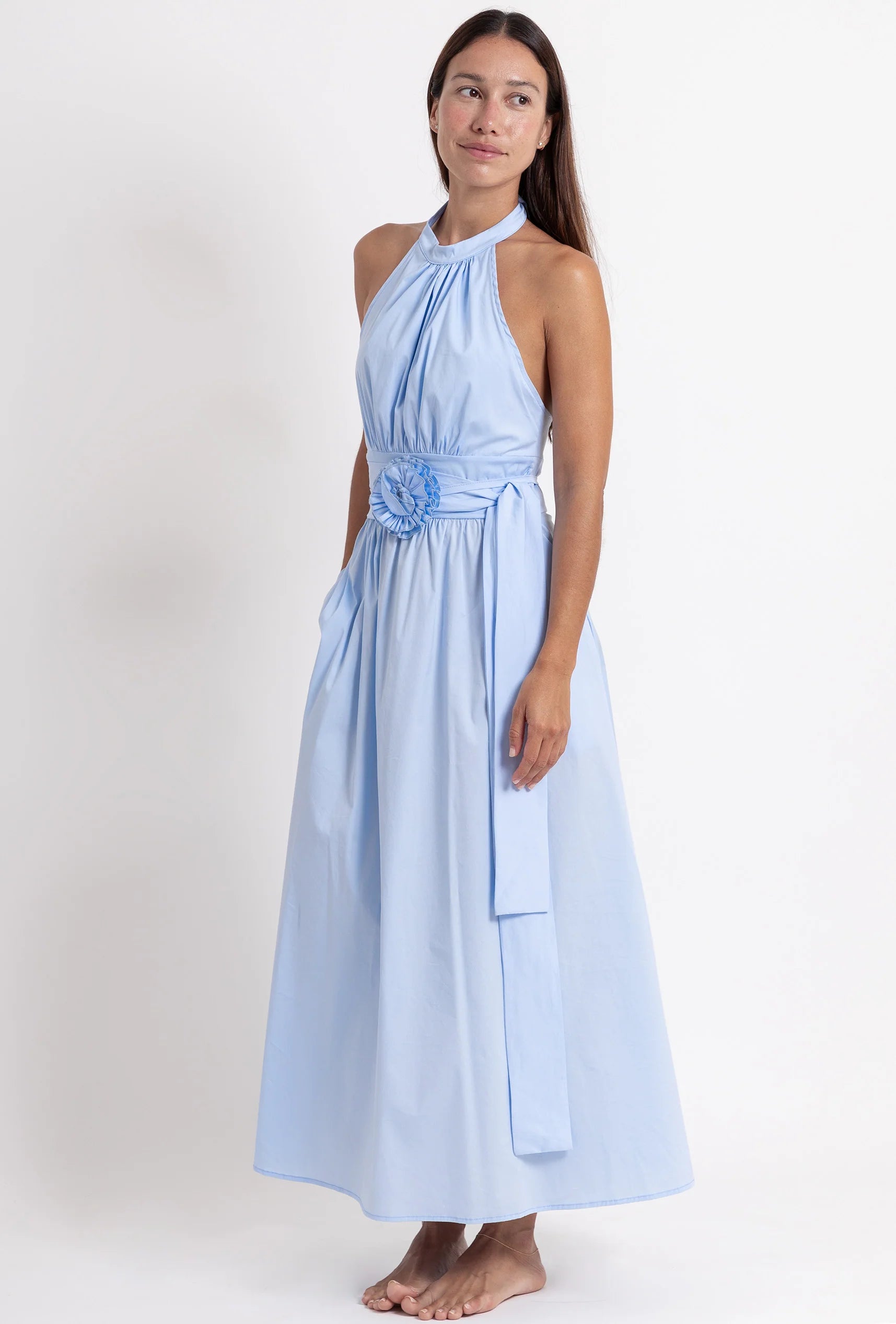 Vestido 60’s Poppelin Baby Blue