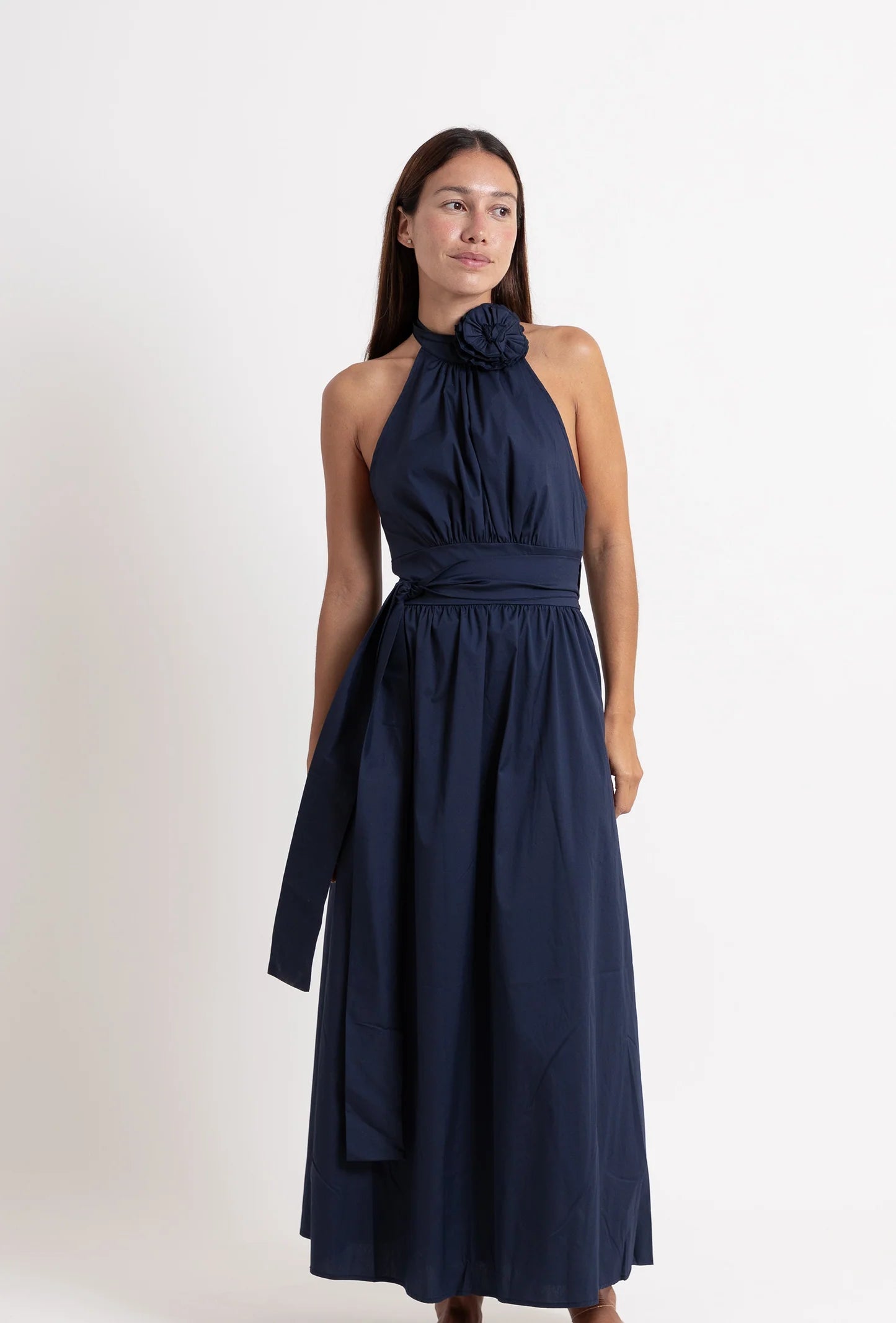 Vestido 60’s Poppelin Navy Blue