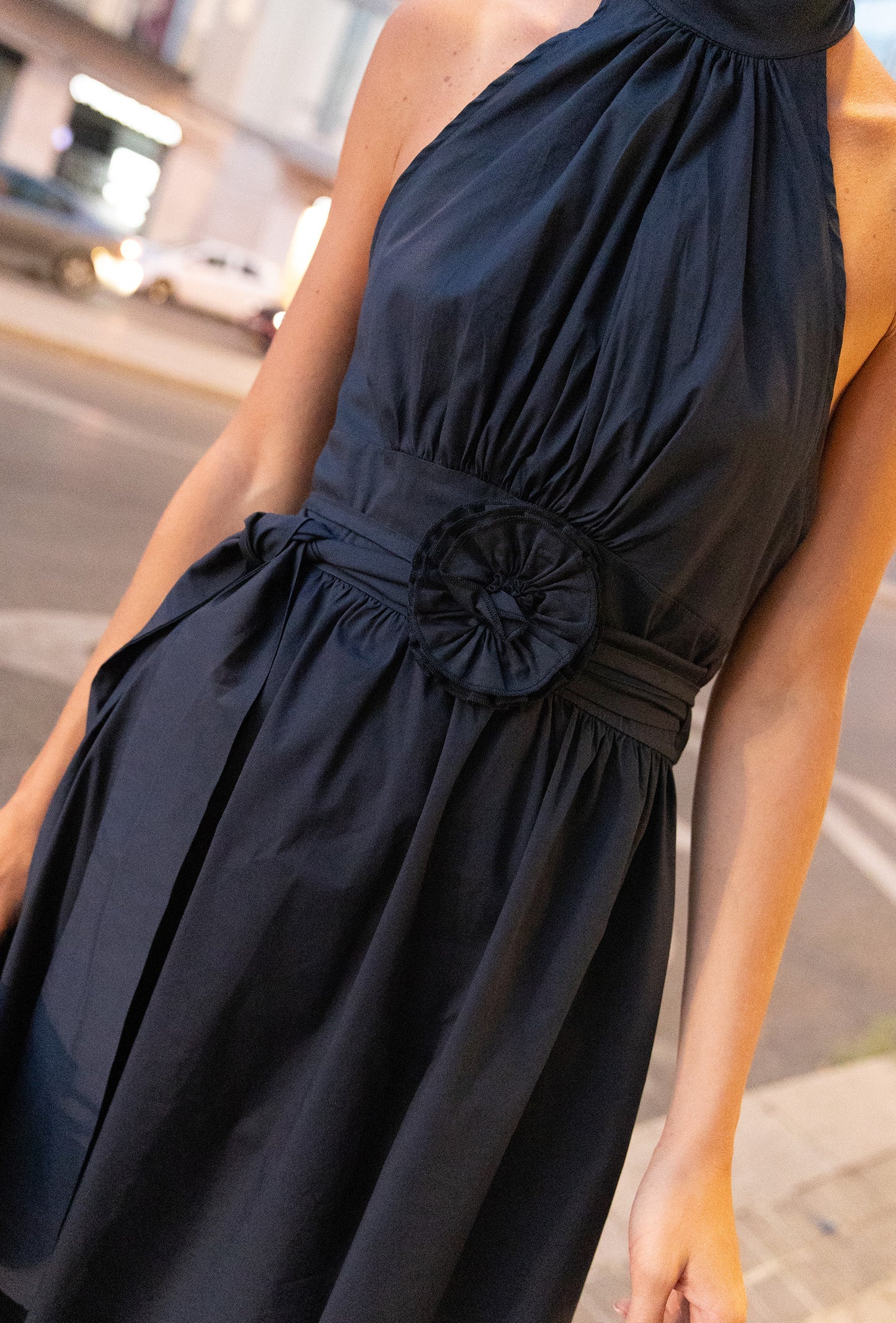 Vestido 60’s Poppelin Navy Blue